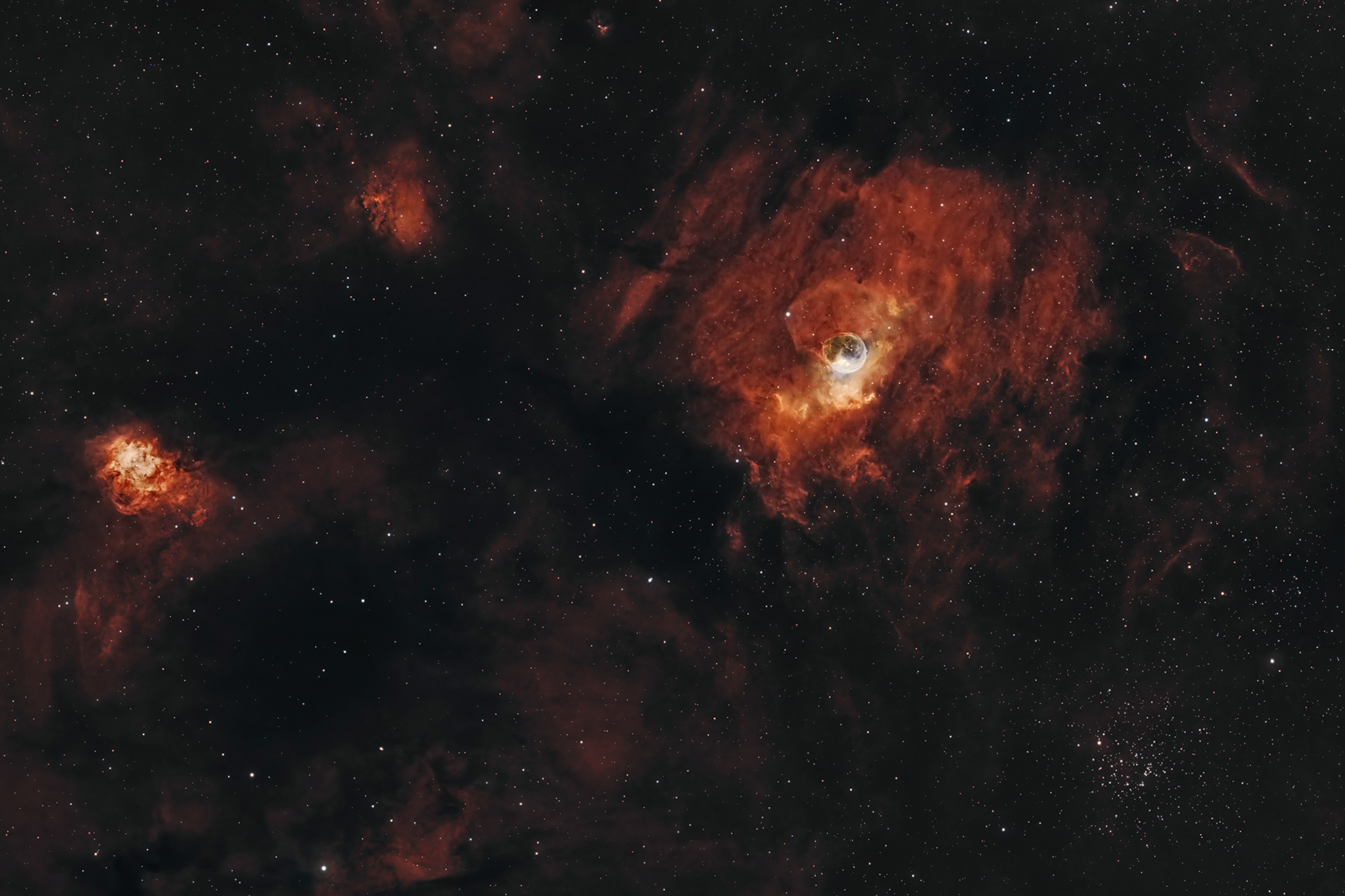 NGC 7635 Bubble Nebula © Irwin Seidman