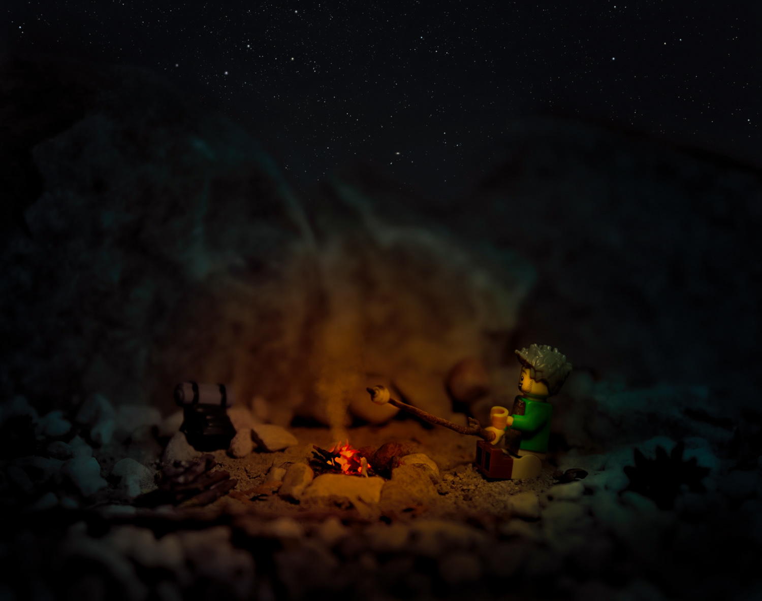 Cassiopeia by Campfire © Irwin Seidman
