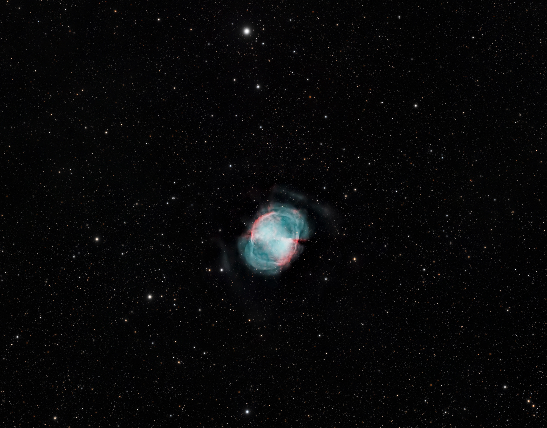 M27 the Dumbbell Nebula © Irwin Seidman