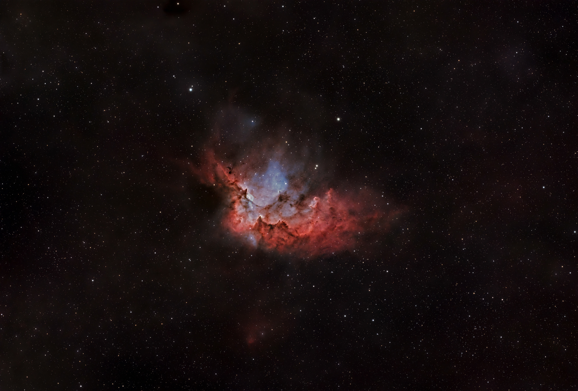 NGC 7380 Wizard Nebula © Irwin Seidman