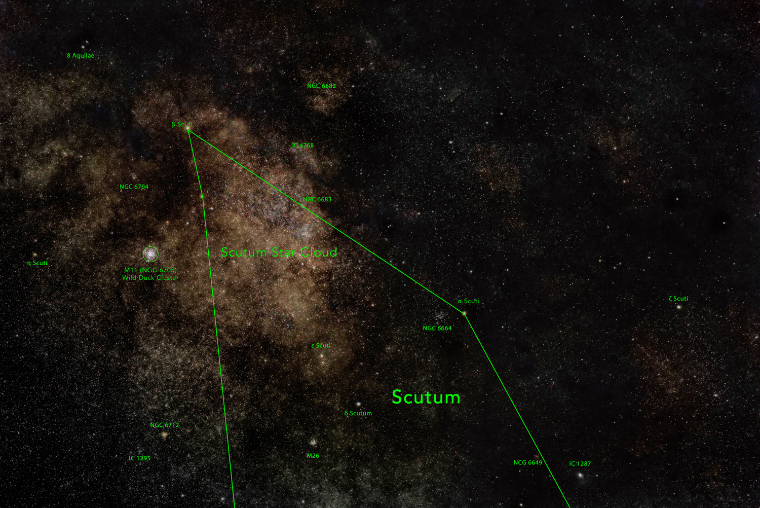 Scutum Star Cloud (annotated) © Irwin Seidman