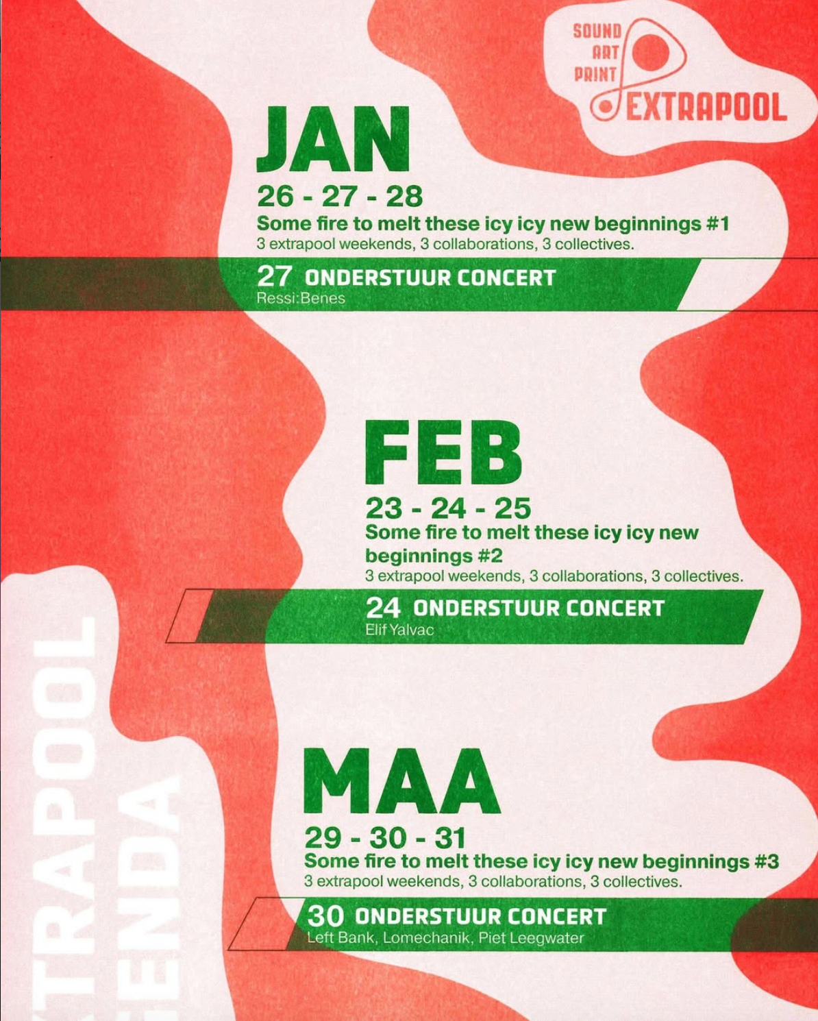 Riso printed poster Extrapool Nijmegen