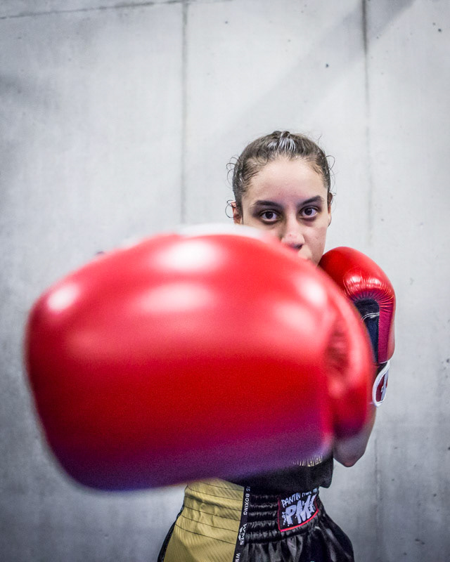 Sirine Biri, championne de boxe thaï