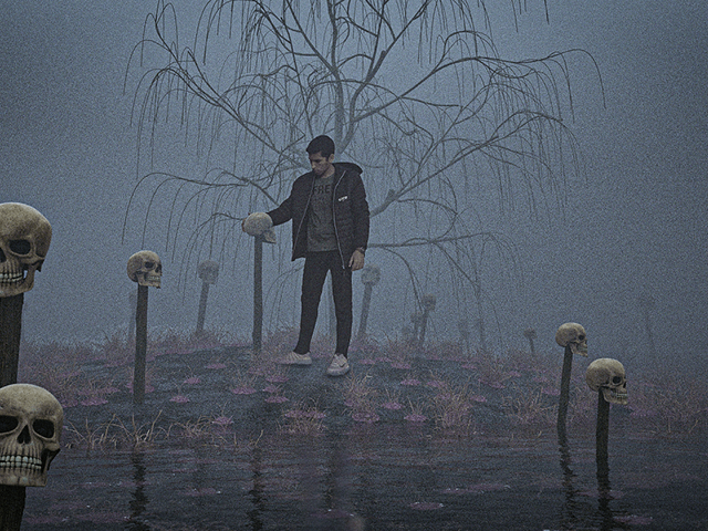 Real person in CG world project cover