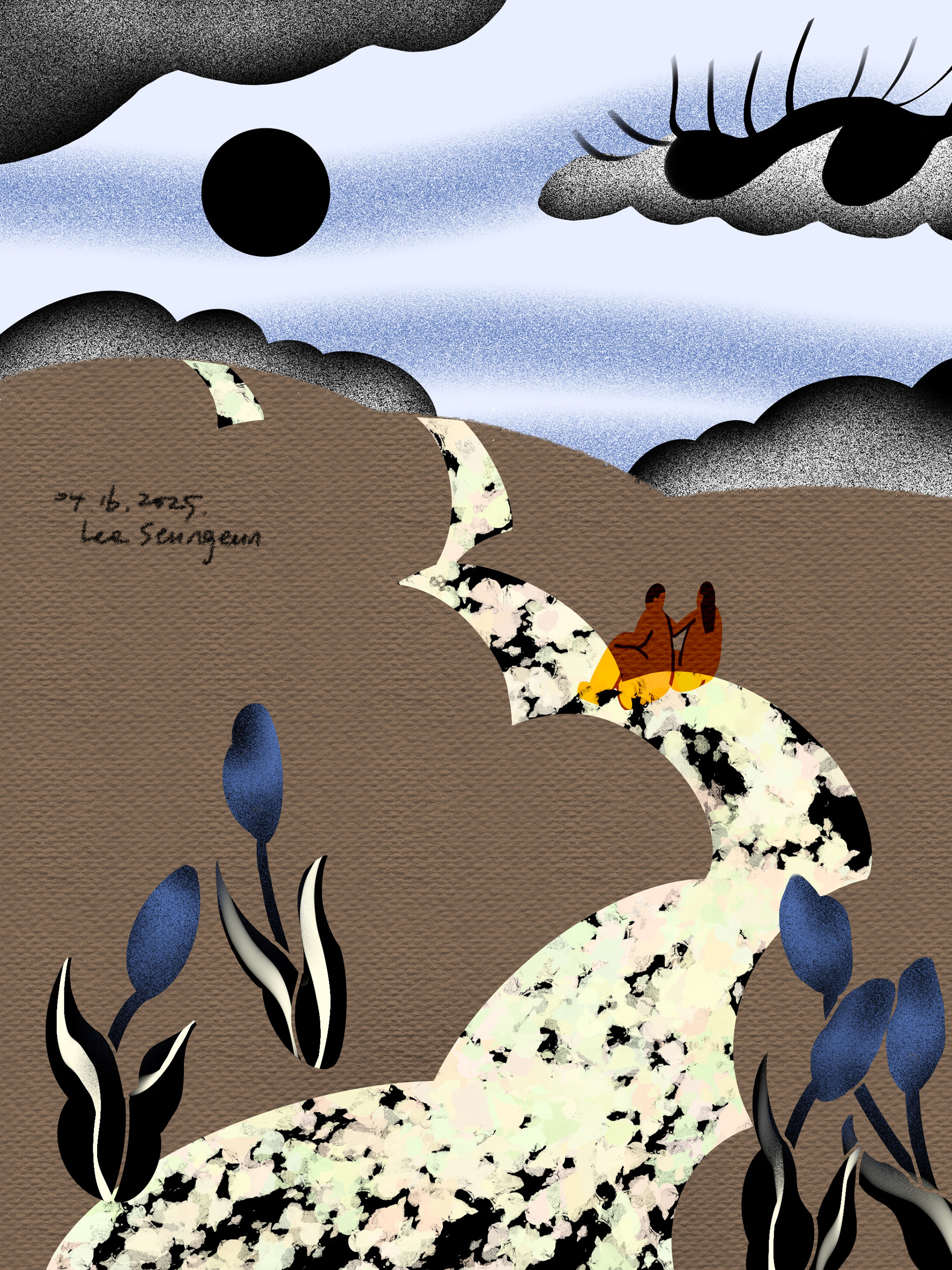 이승은, Eyes Above Steps Below, 2025, Digital painting