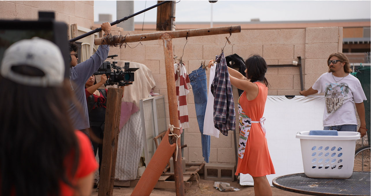 Alyssa directing "Colors of Change".