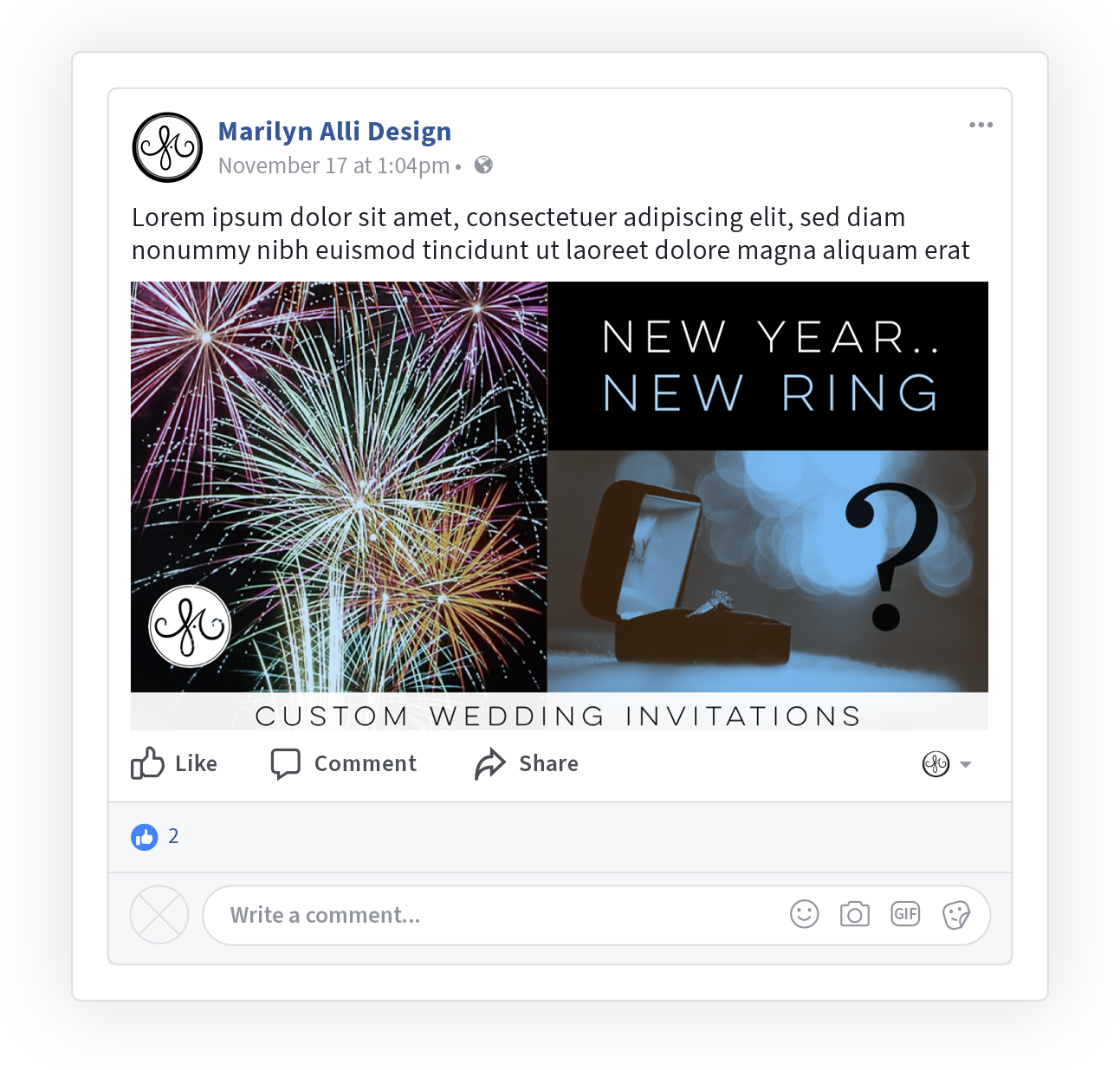 Reworked for Facebook