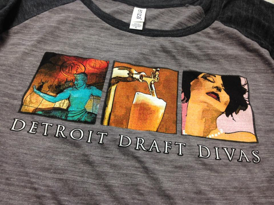 Detroit Draft Divas - Photo of Screen Print