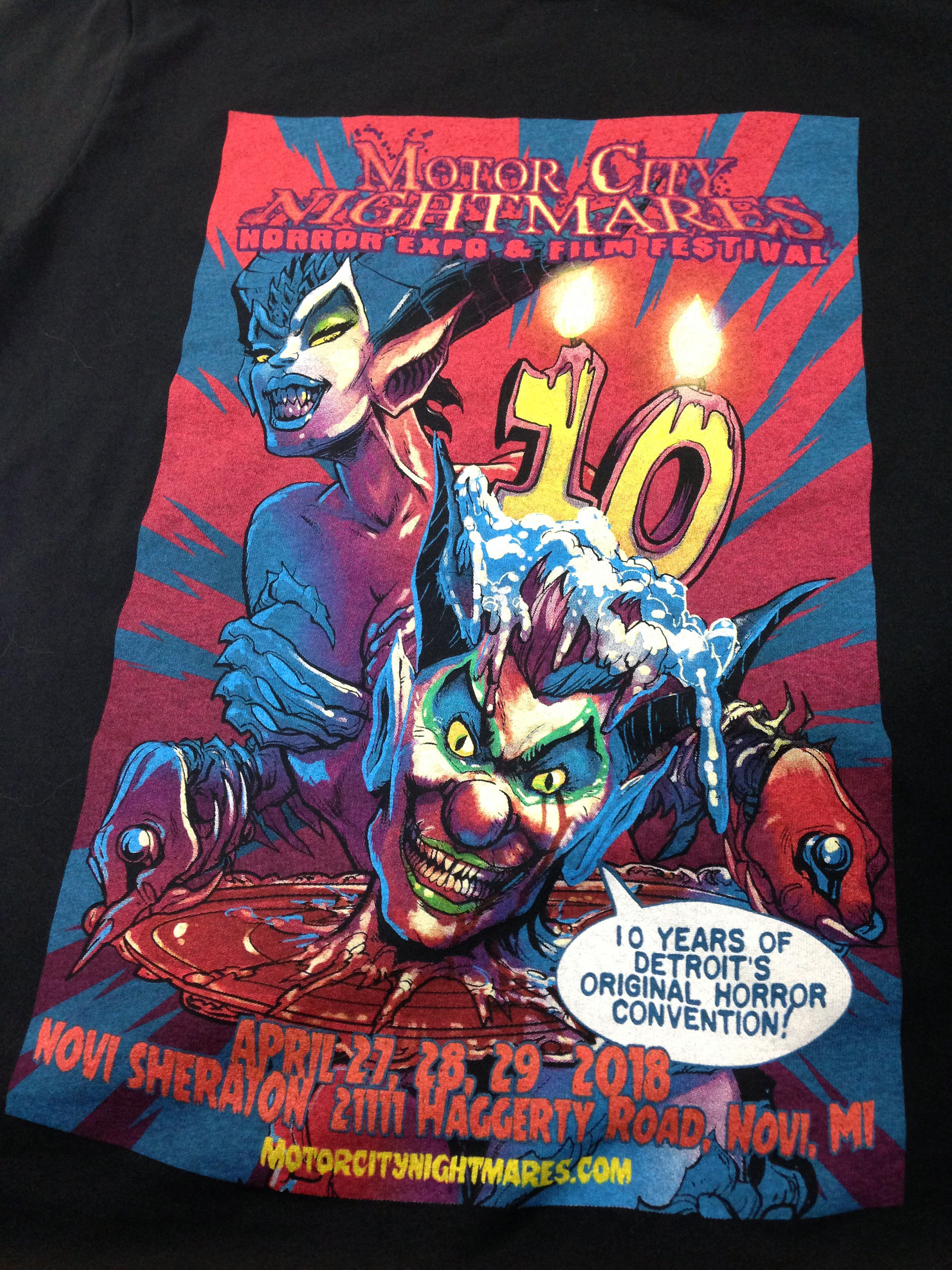 Motor City Nightmares Horror Expo - Photo of Screen Print