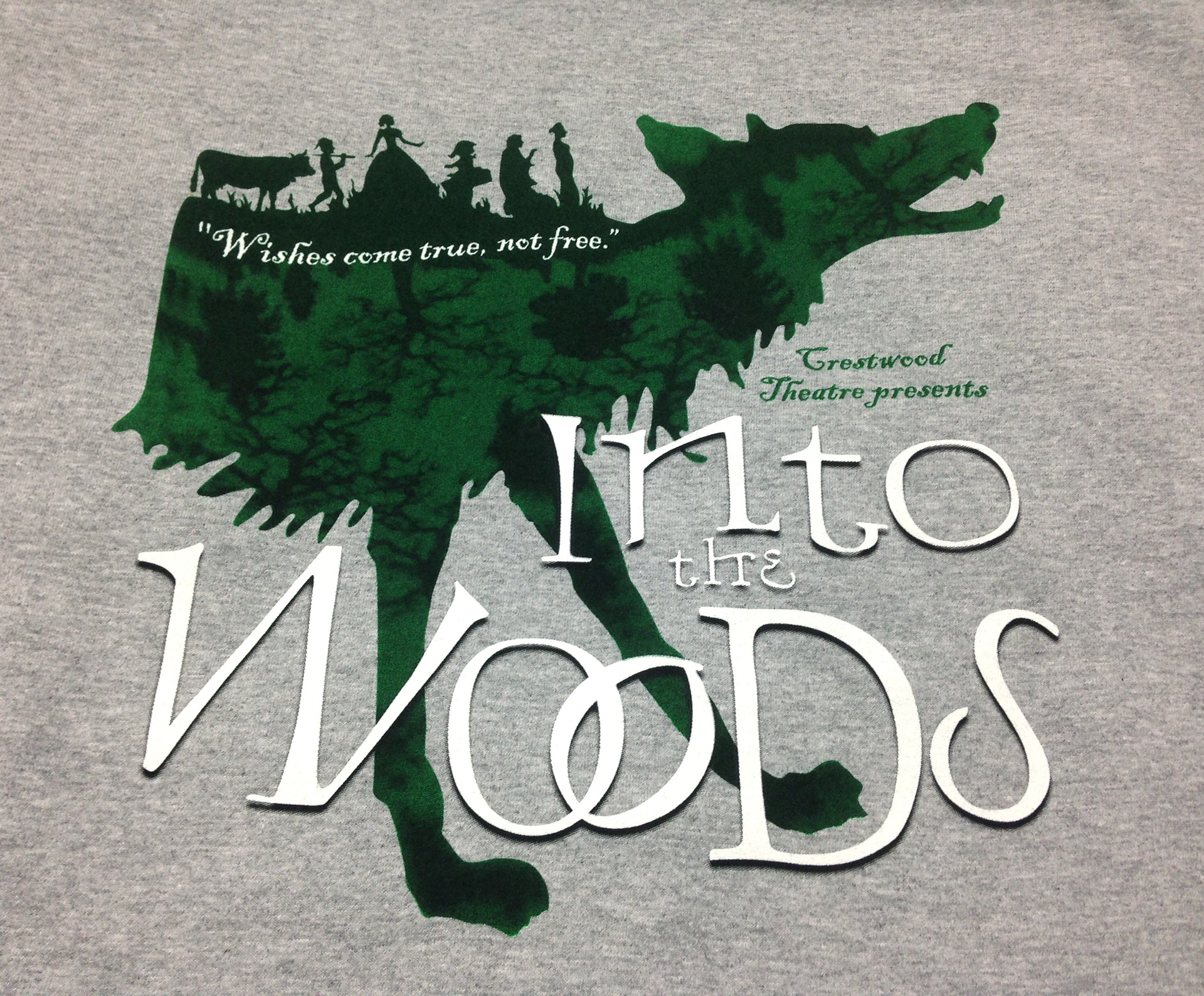 Into the Woods - Photo of Screen Print