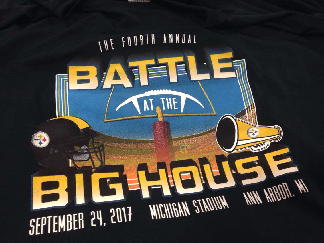 Battle at the Big House - Photo of Screen Print