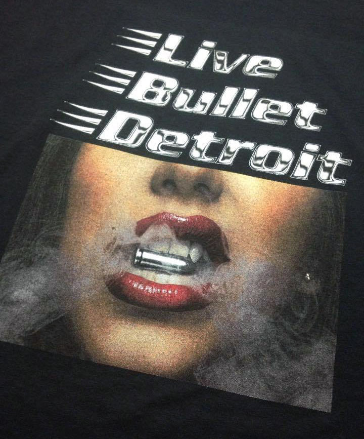 Live Bullet Detroit - Photo of Screen Print