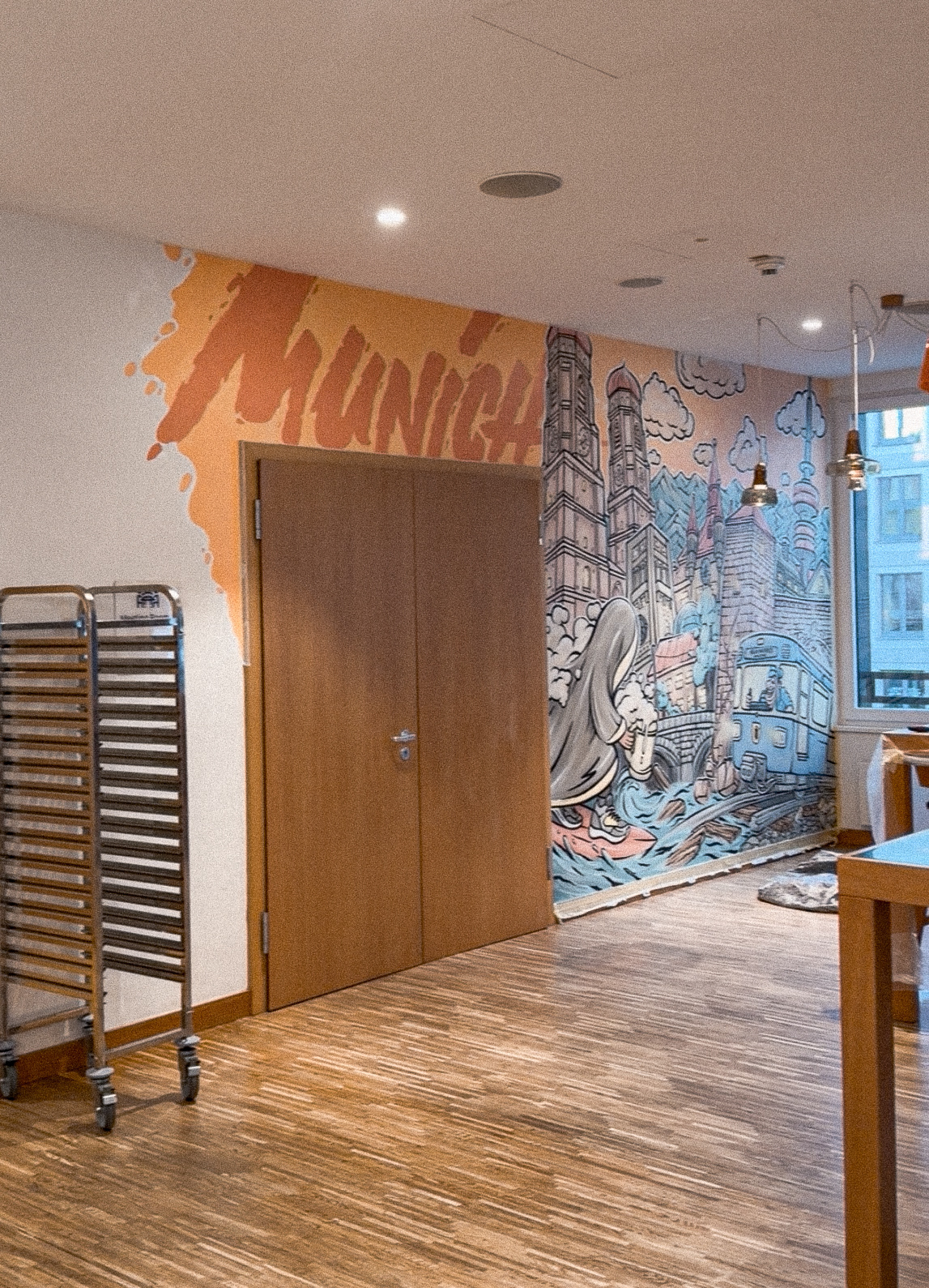 View from breakfast buffet