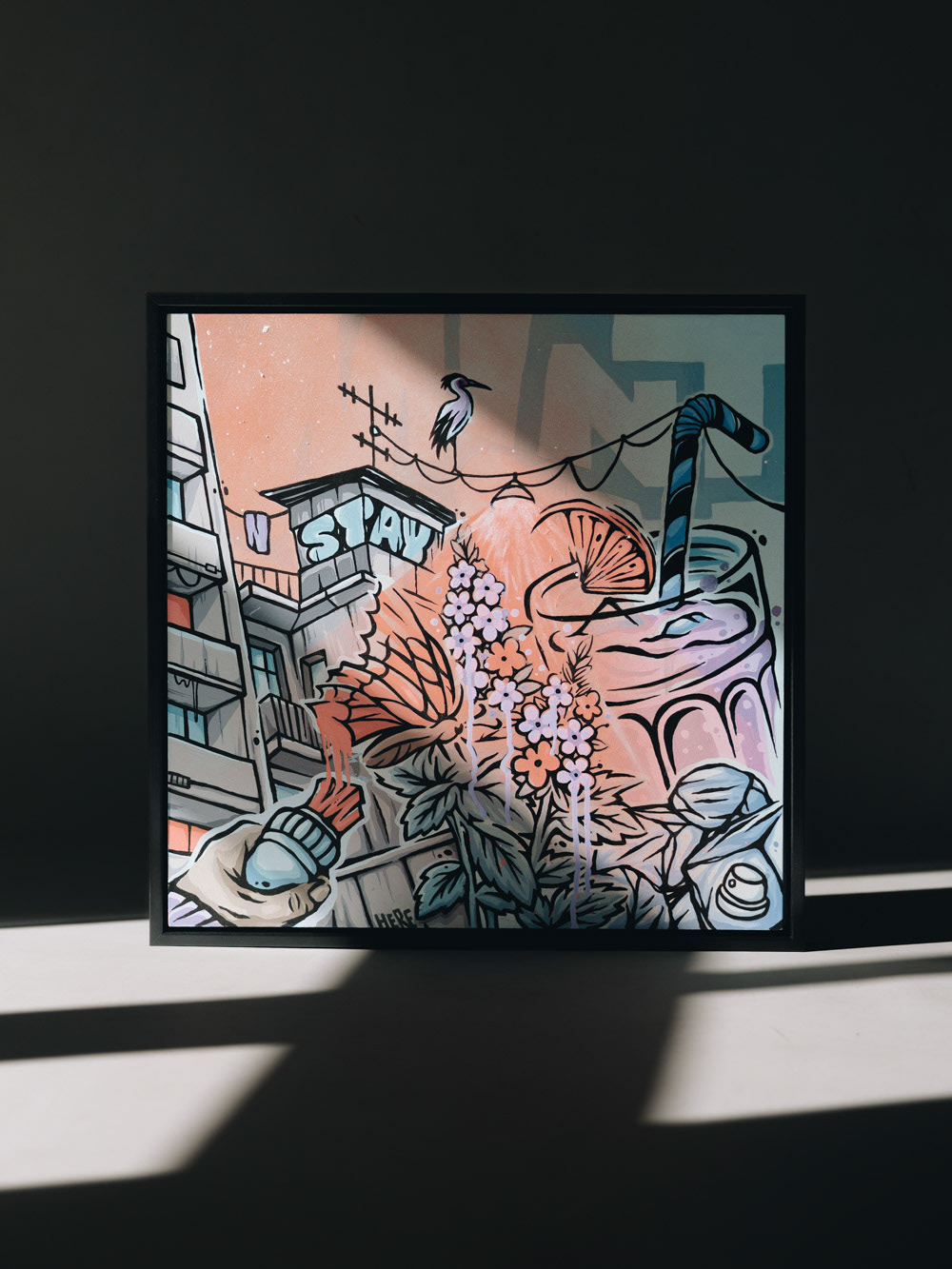 'MINT' - 50 × 50 - Acryl on Wood