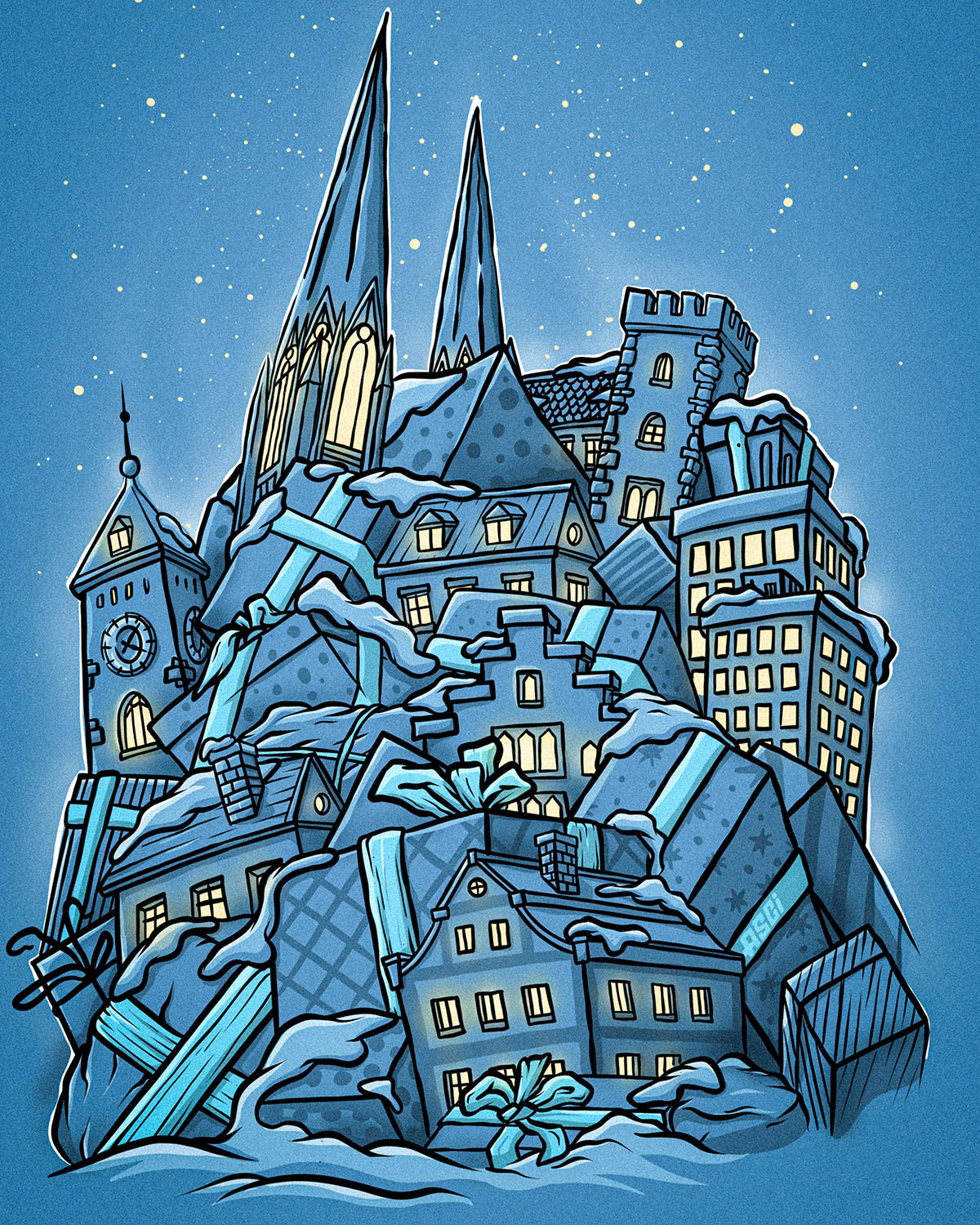 Illustration for a Christmas Card 