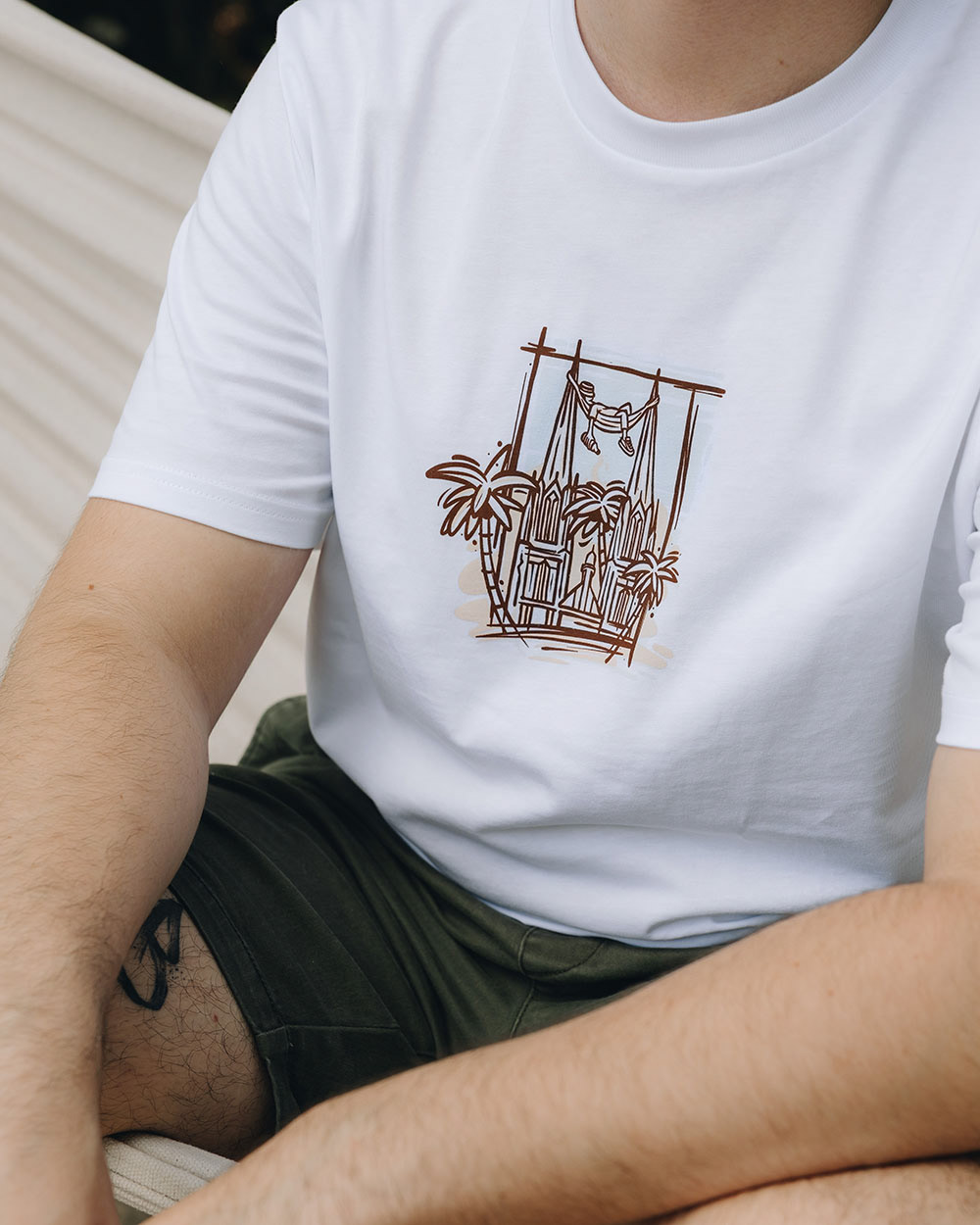 Illustration 'Hängematte RGB' for Regensburg Erleben 