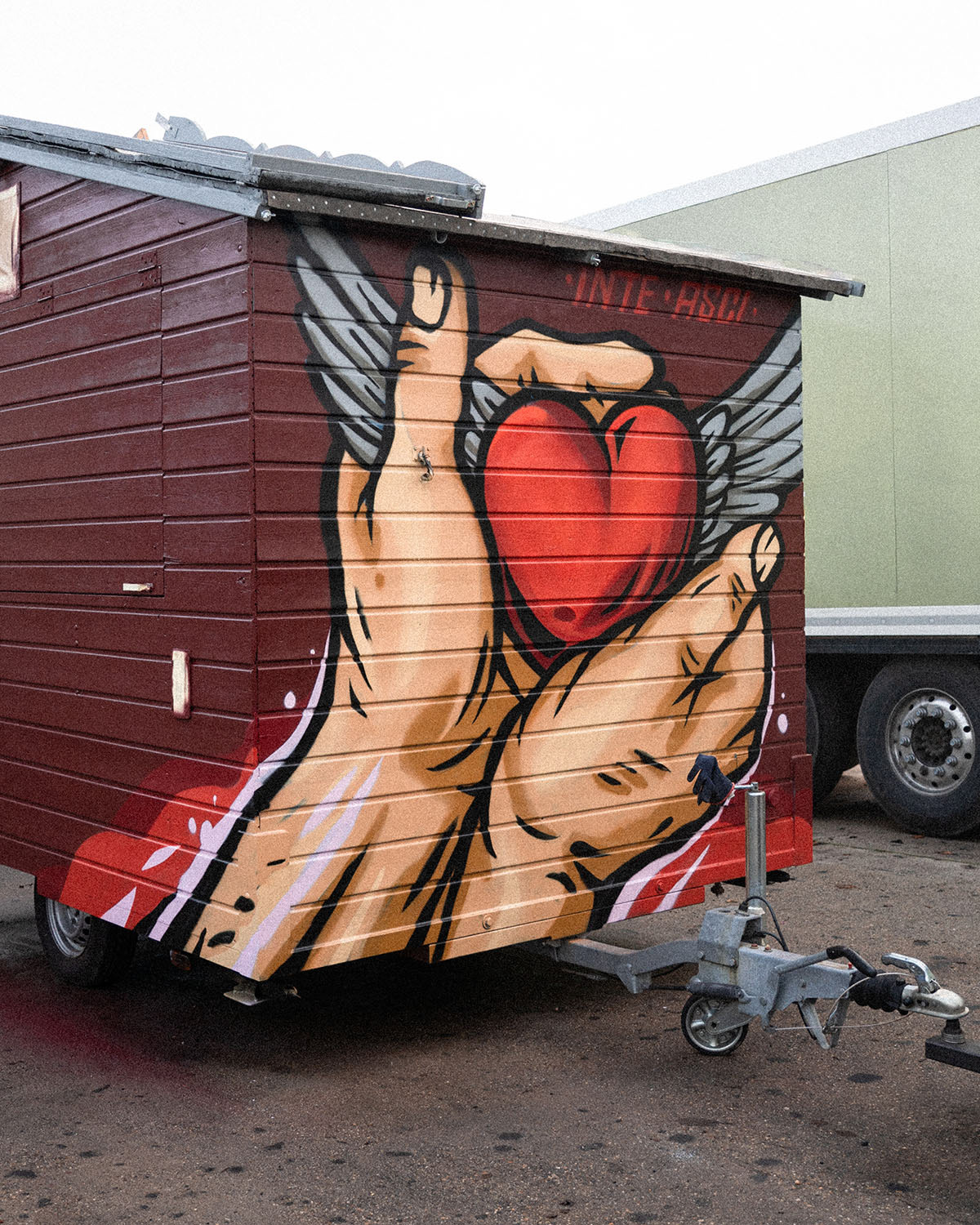 Painted sales cart for Stille Helfer mit Herz e.V.