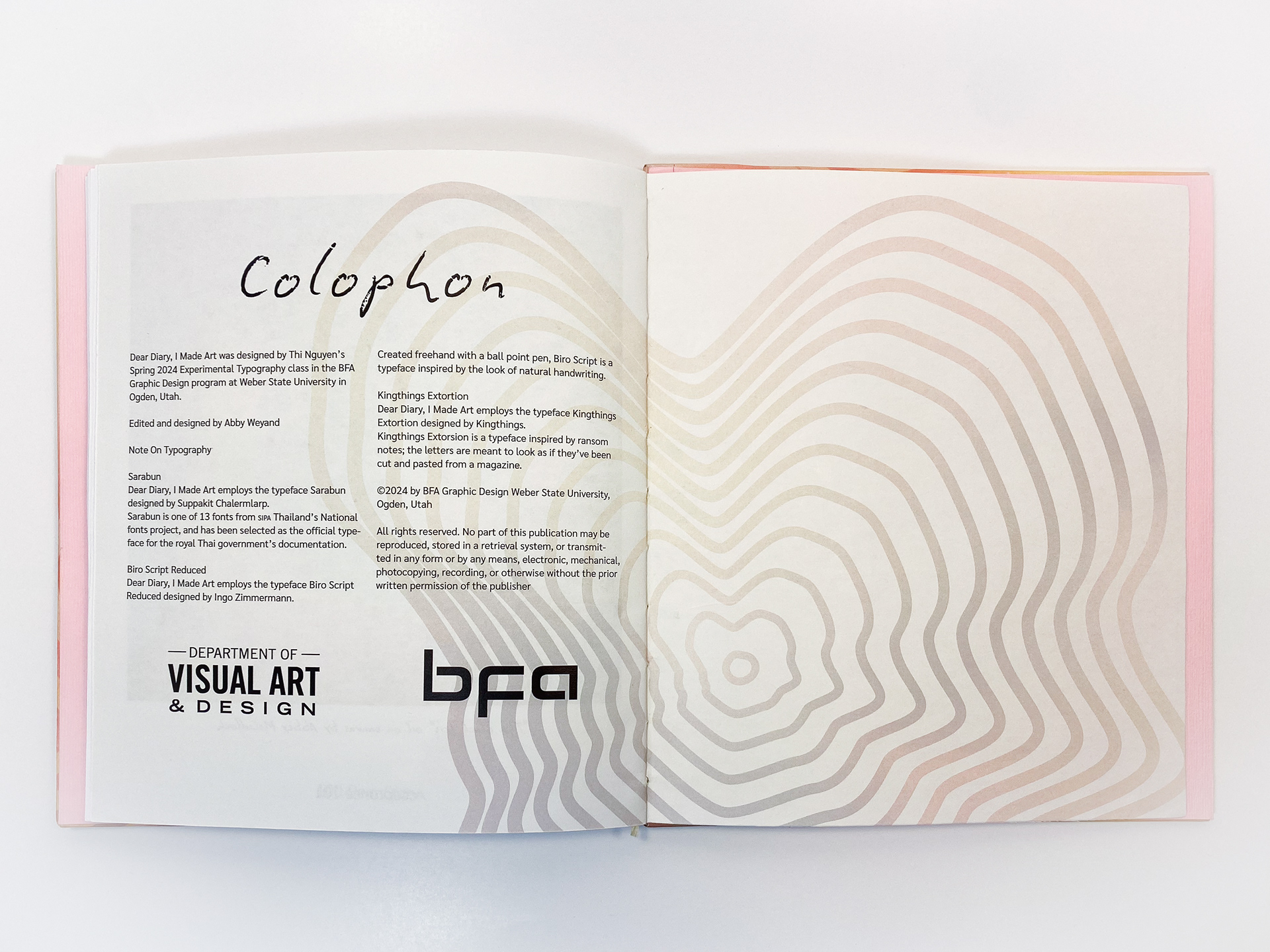 Colophon