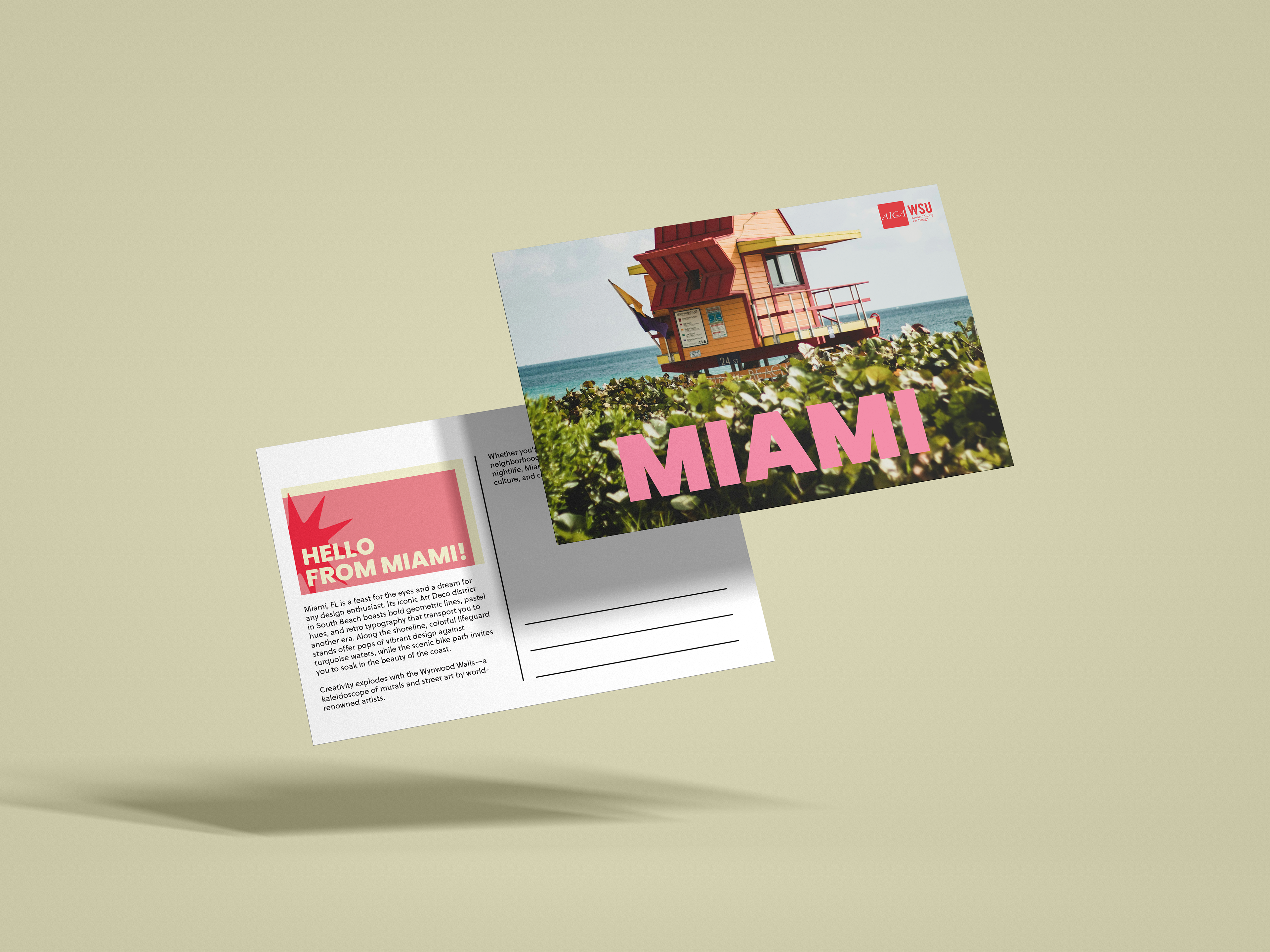 InDesign Result Postcard