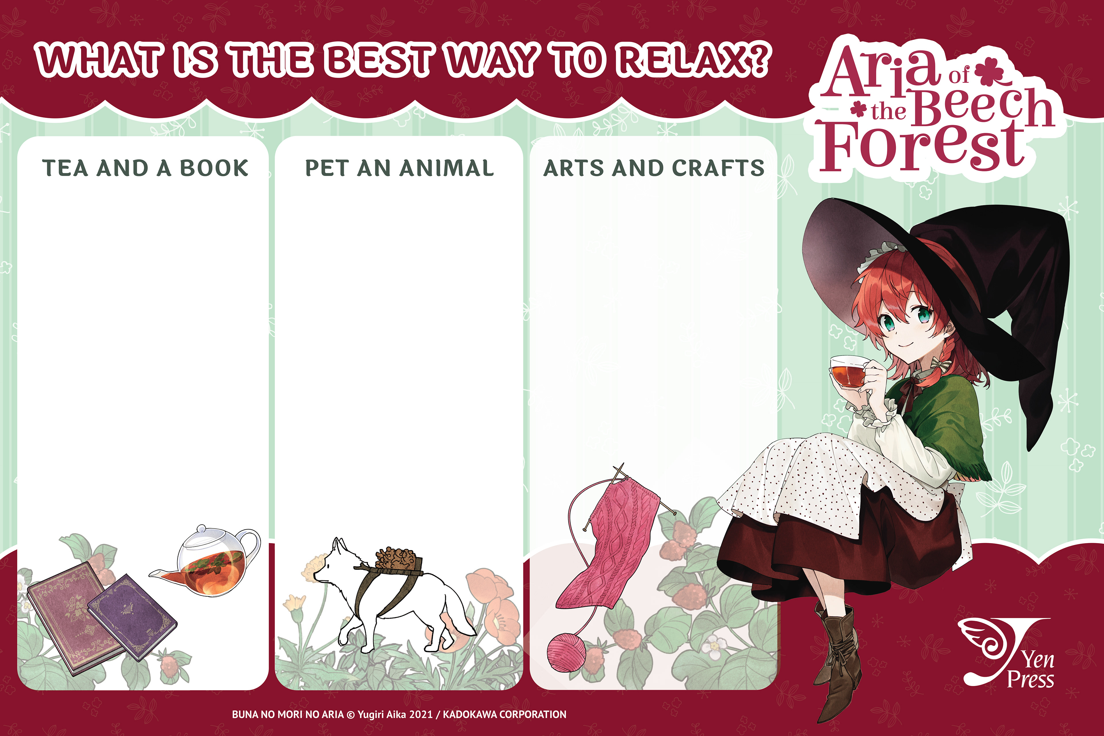 Aria of the Beech Forest Sticker Board