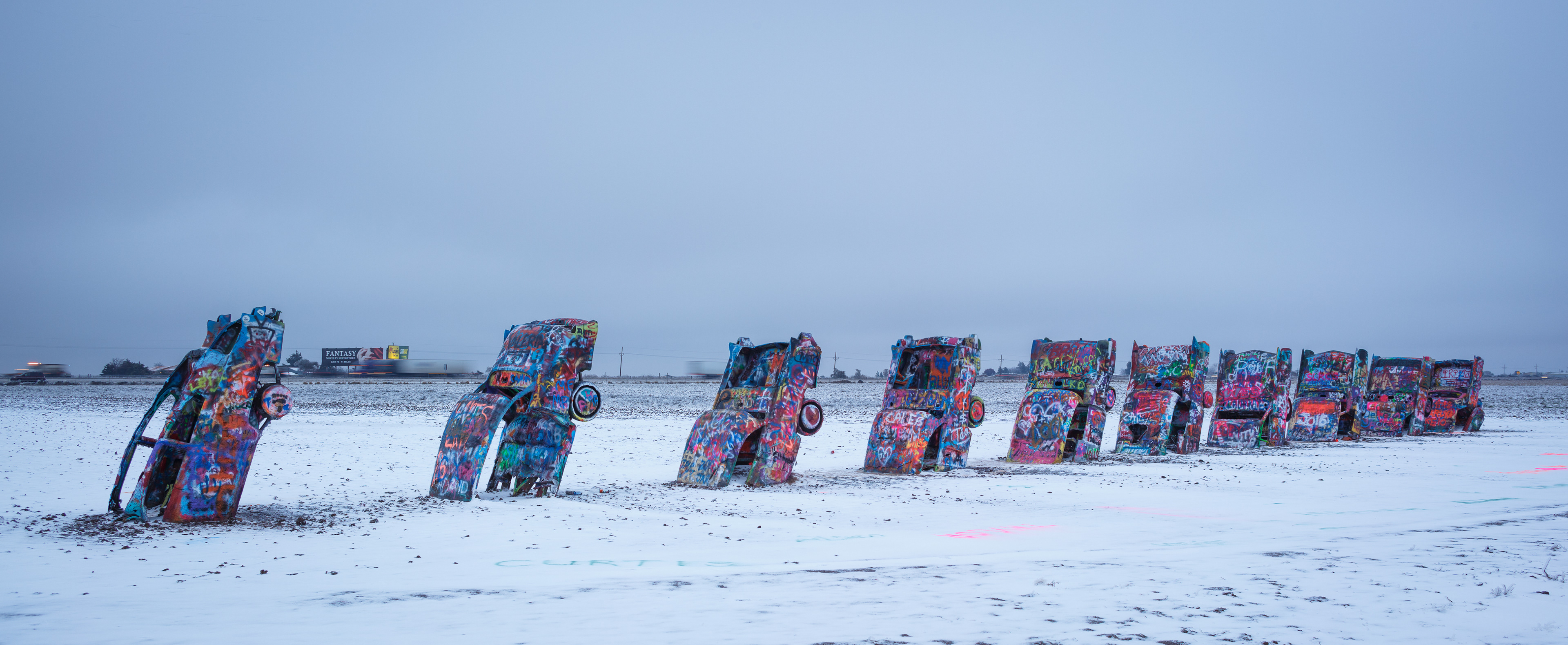 Cadillac Ranch Panorama