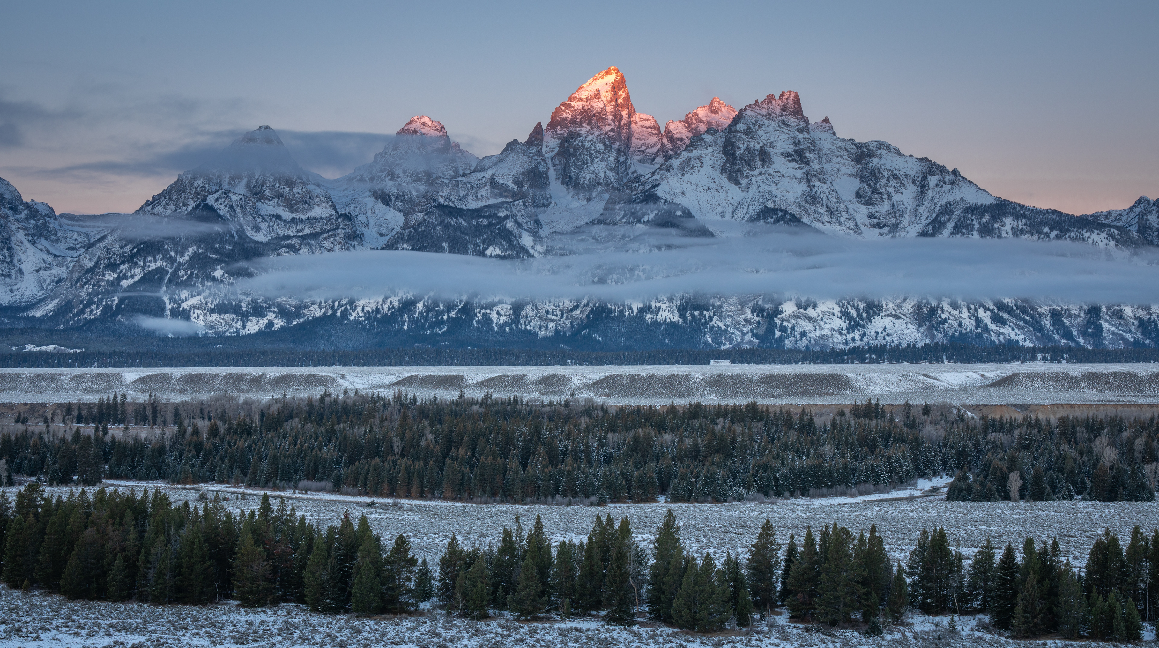 Dawn on the Tetons