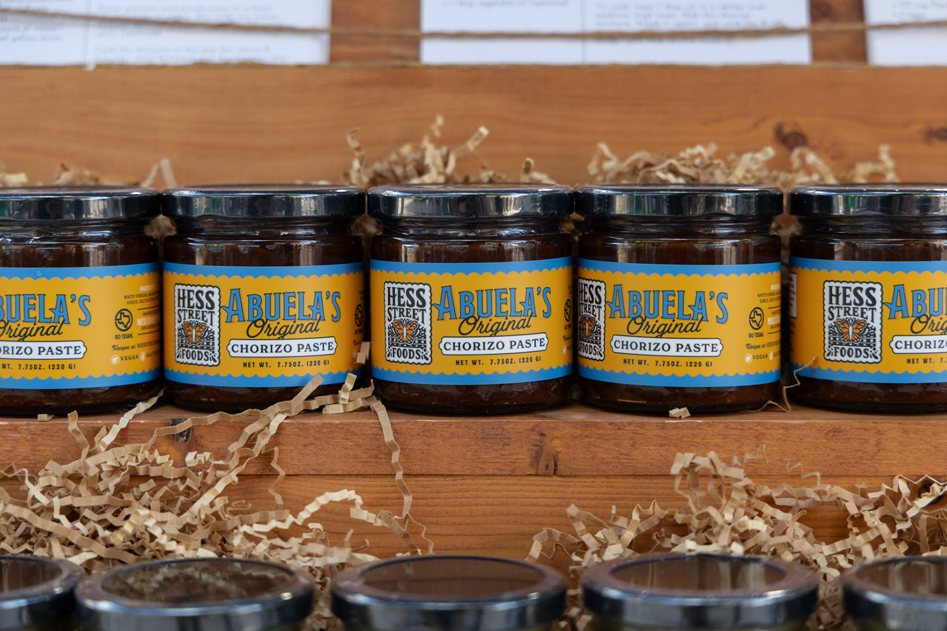 Abuela’s Original Chorizo Paste won H-E-B’s 2024 Quest for Texas Best for Maria Flores. Flores gave samples and sold bottles at her booth during the Quest for Texas Best showcase at the Pearl on Sept. 24, 2025.