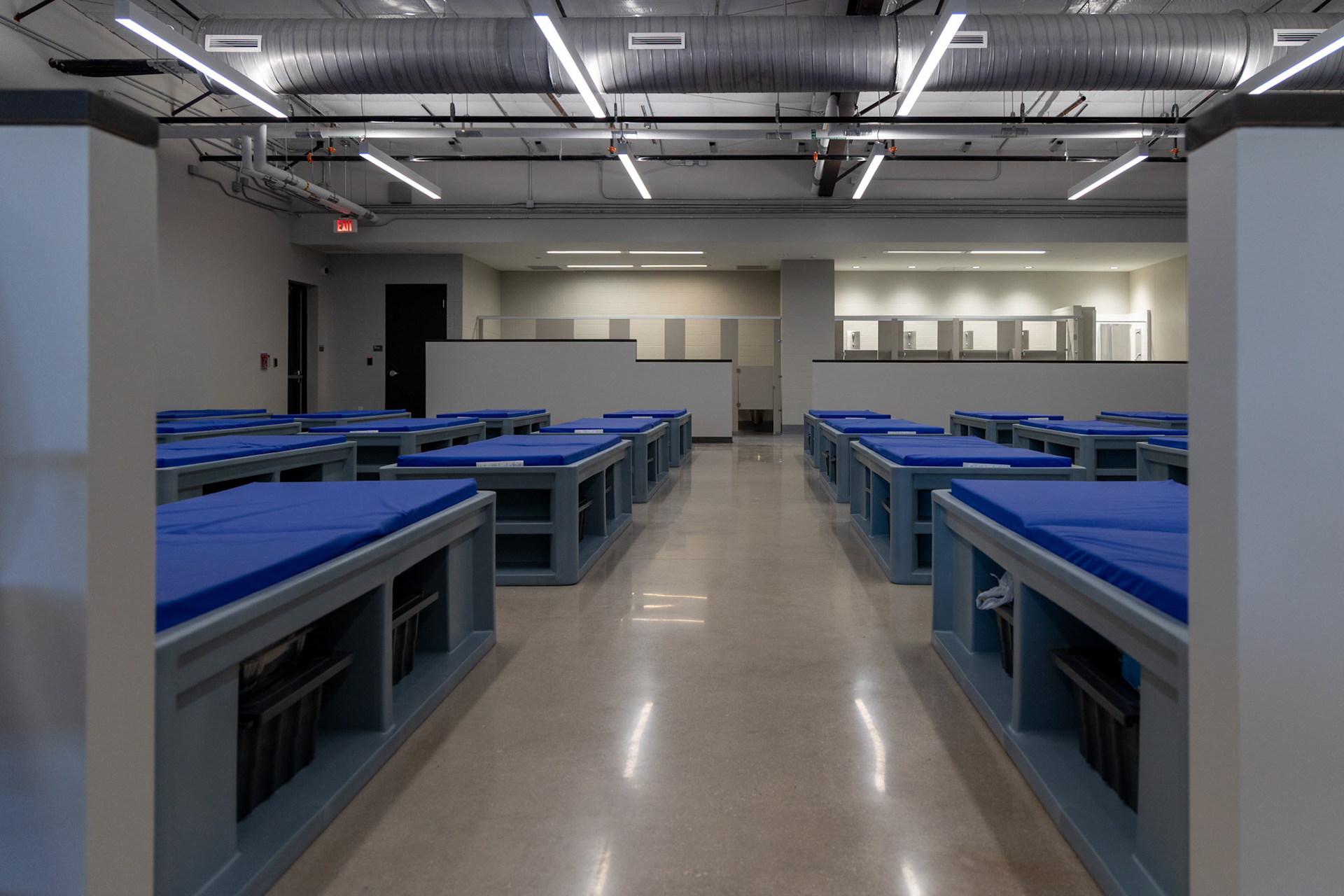 Beds fill the communal-style rooms in the newly opened expansion of the Applewhite Recovery Center on the South Side on Oct. 9, 2025, in San Antonio.