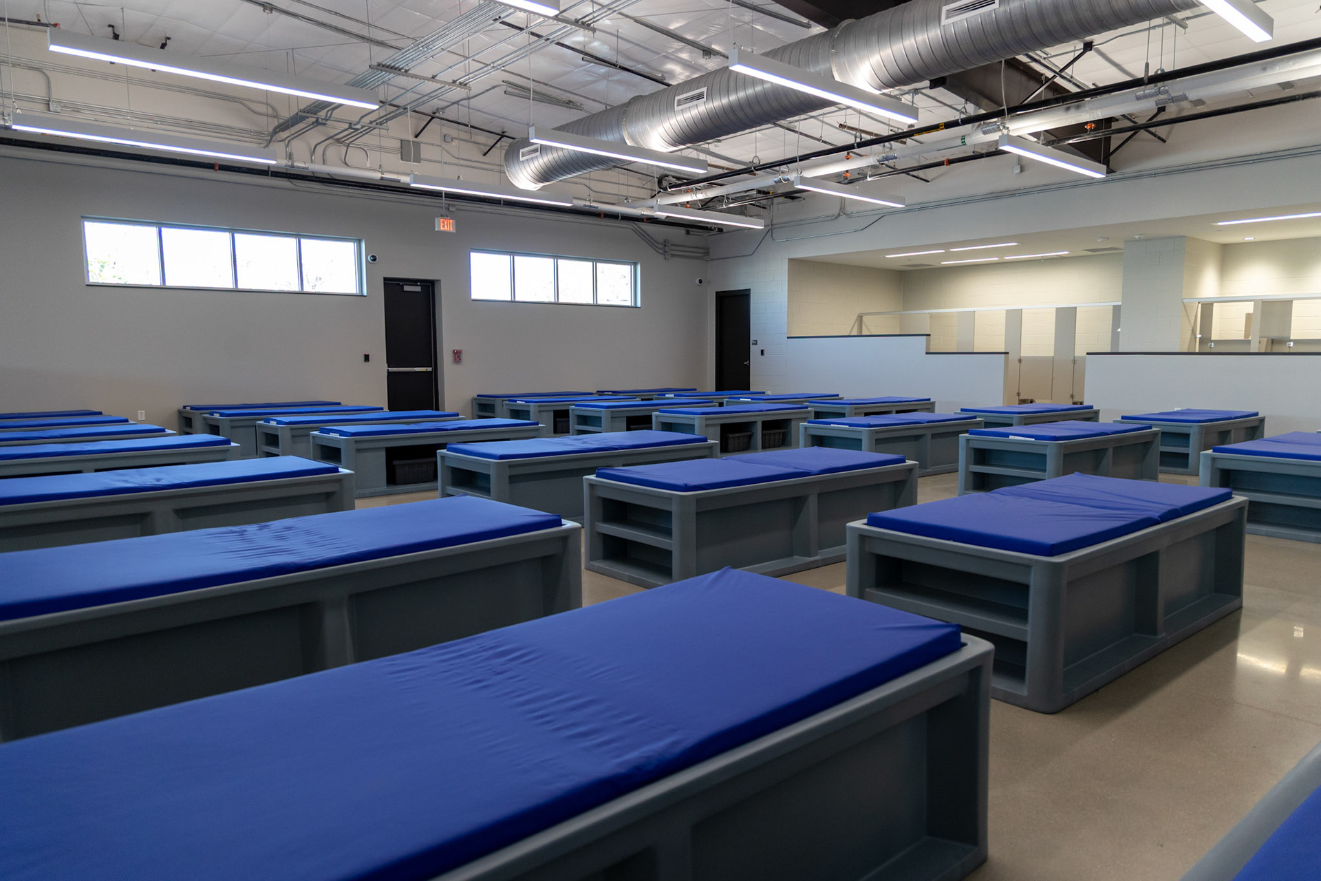 Beds fill the communal-style rooms in the newly opened expansion of the Applewhite Recovery Center on the South Side on Oct. 9, 2025, in San Antonio.