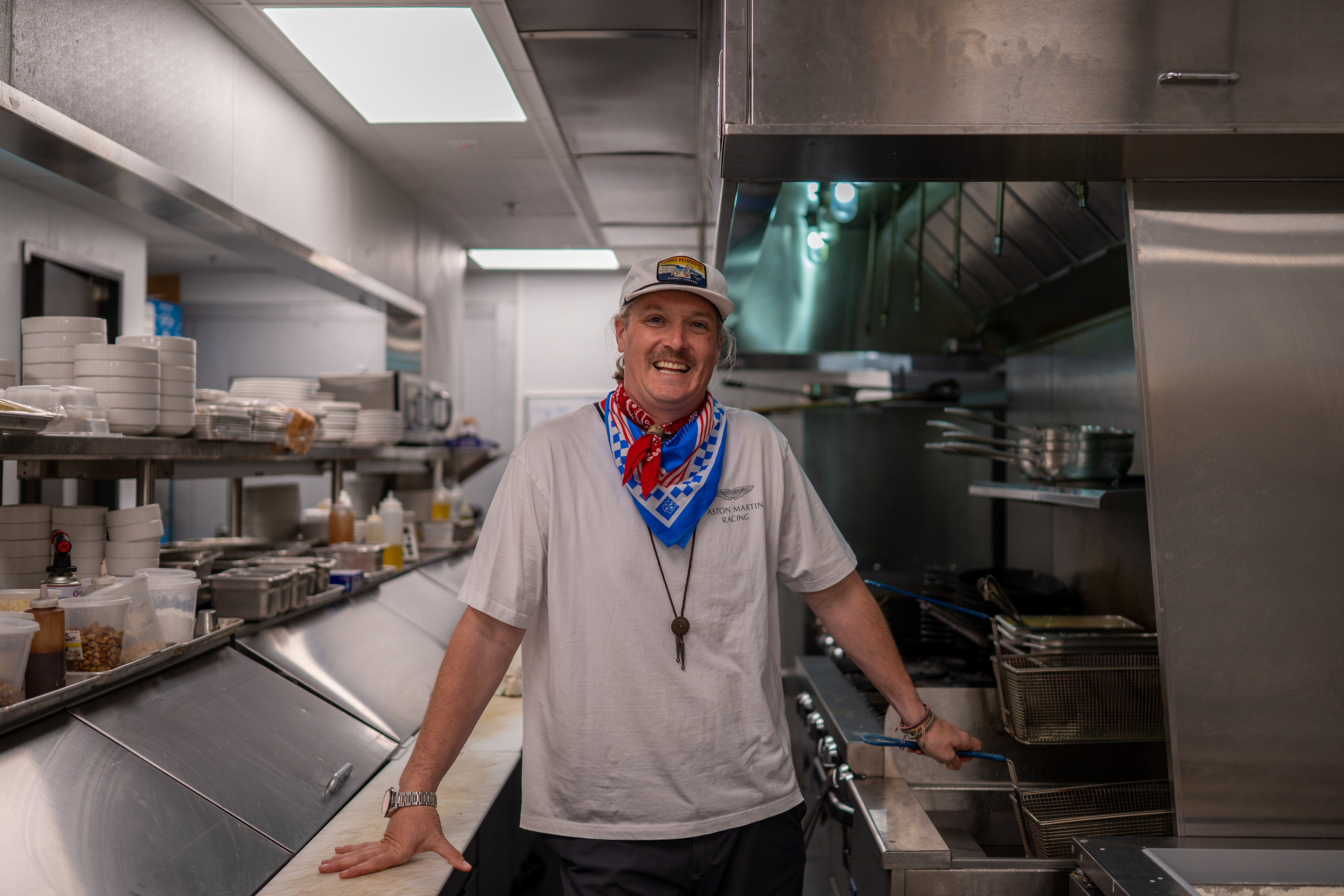 San Antonio chef Jason Dady poses for a portrait in the kitchen of his restaurant Roca & Martillo on Tuesday, June 17, 2025.