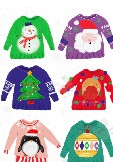 Christmas jumpers for Pure Art Licensing