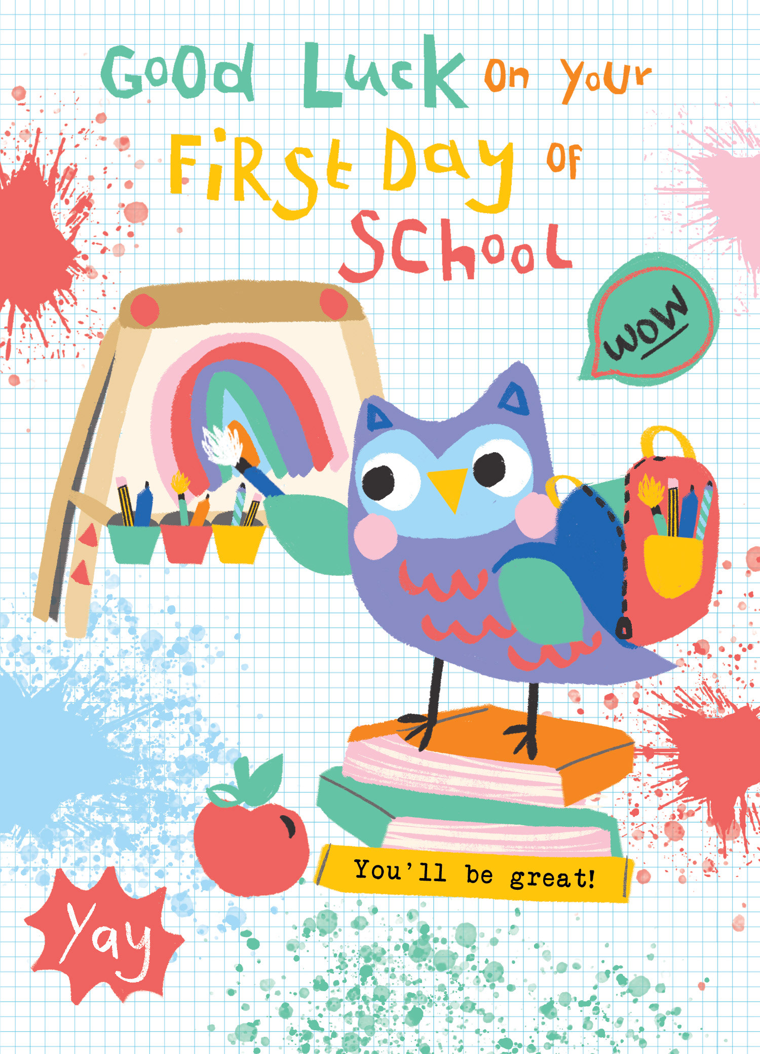 First Day of School card for IC&G