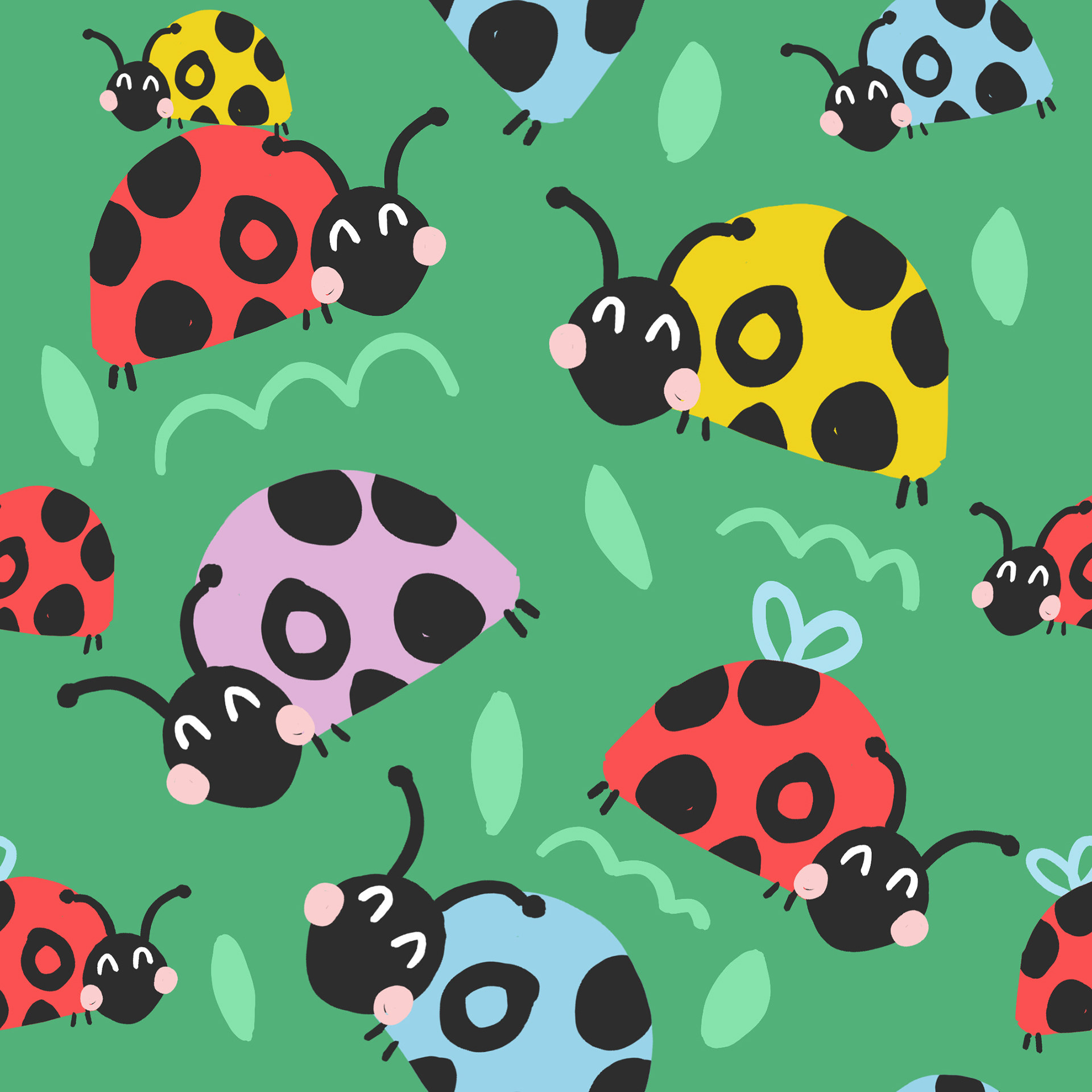 Ladybird print for Baby Arlo Studio