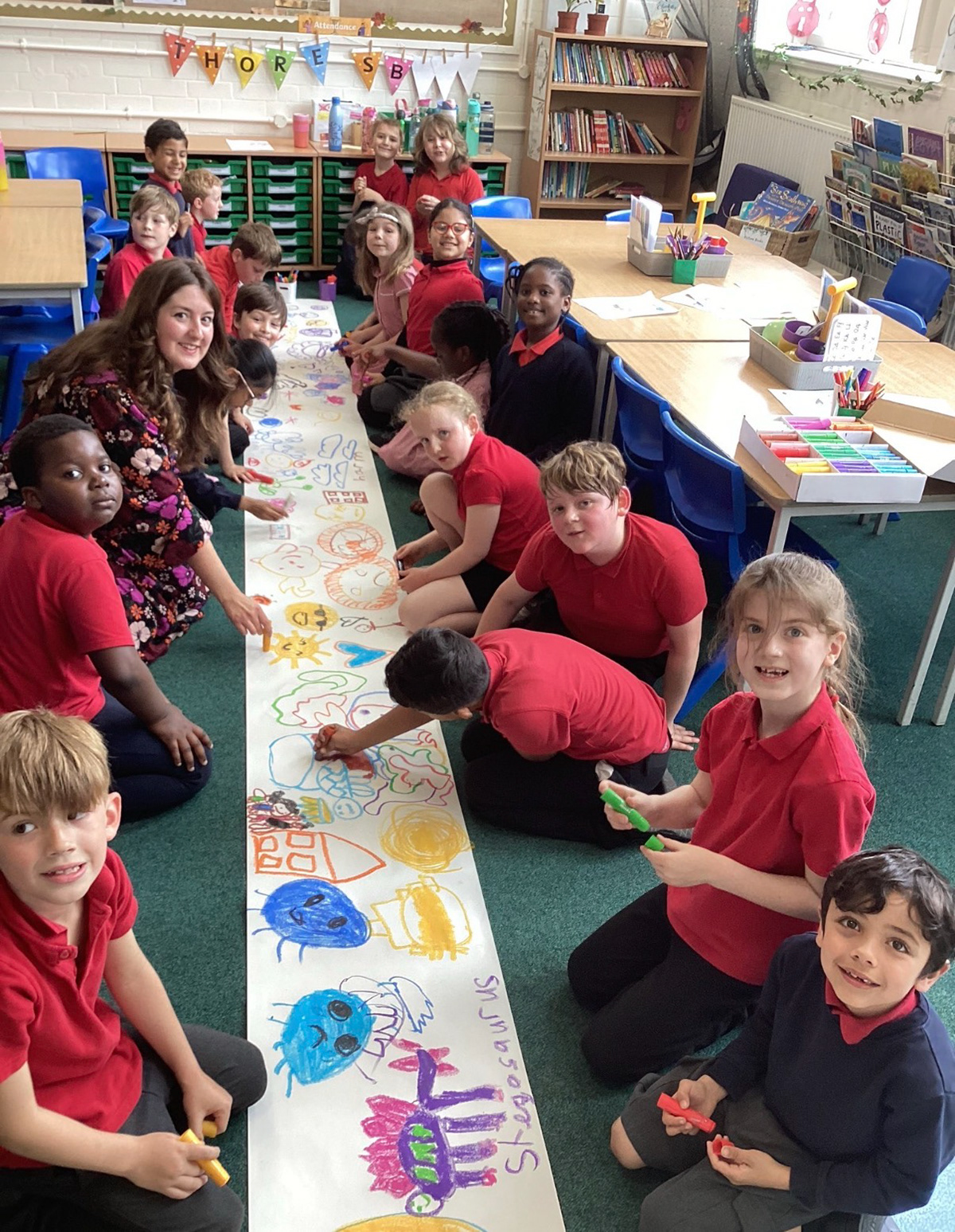 Doodling emotions at Thoresby Primary School