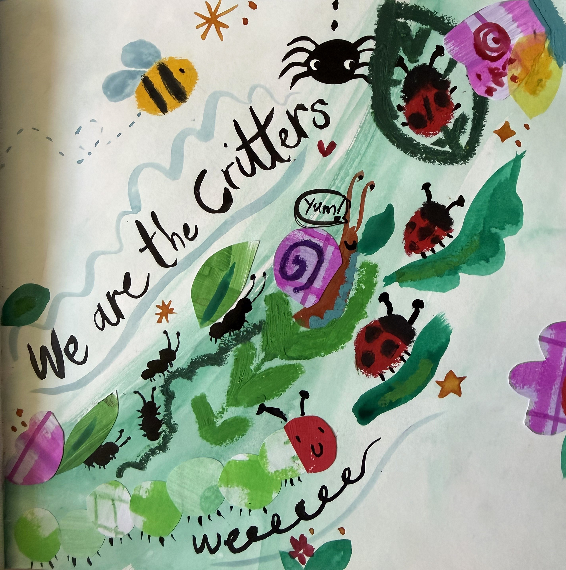 Mixed media: Bug themed