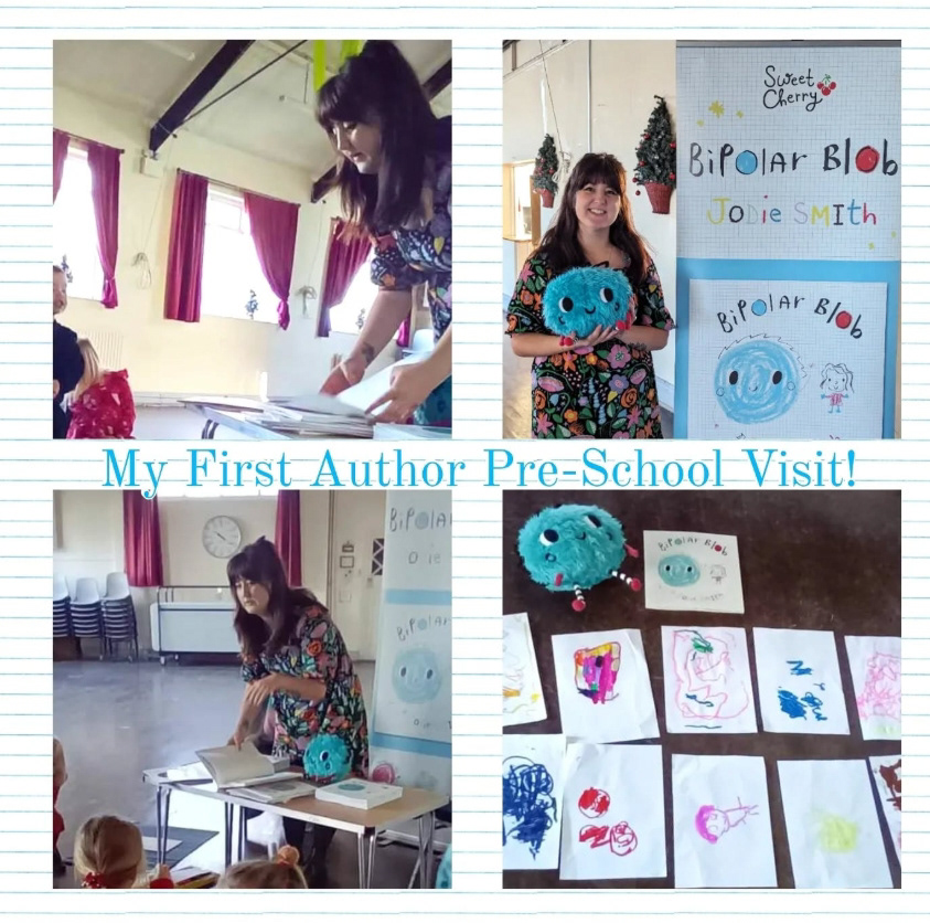 Author Illustrator Jodie Smith, pre-school art workshop exploring emotions in toddlers and book reading of Bipolar Blob, at Newport pre-school