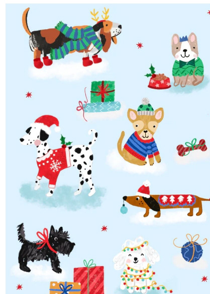 Christmas dogs Pure Art Licensing