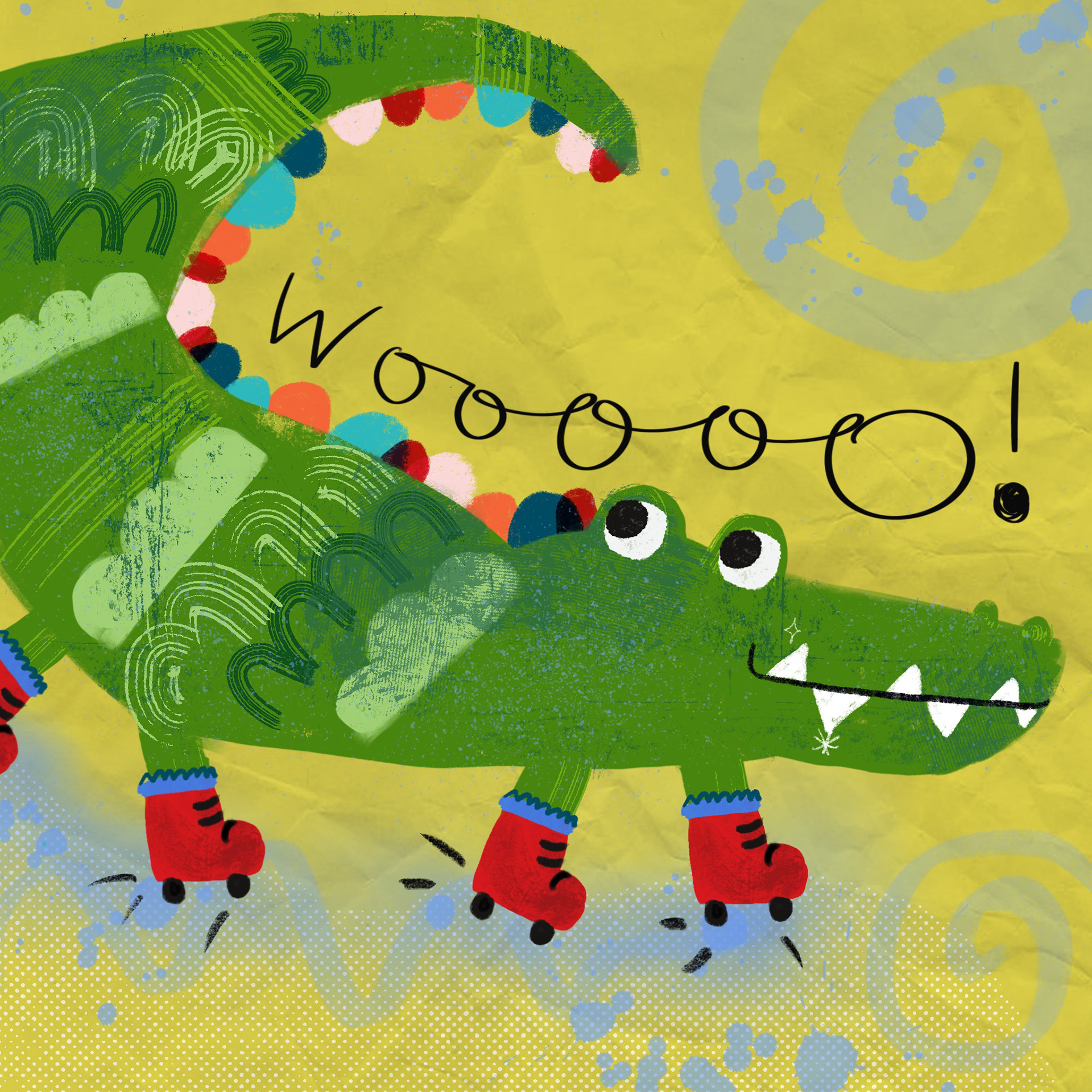 Textured crocodile