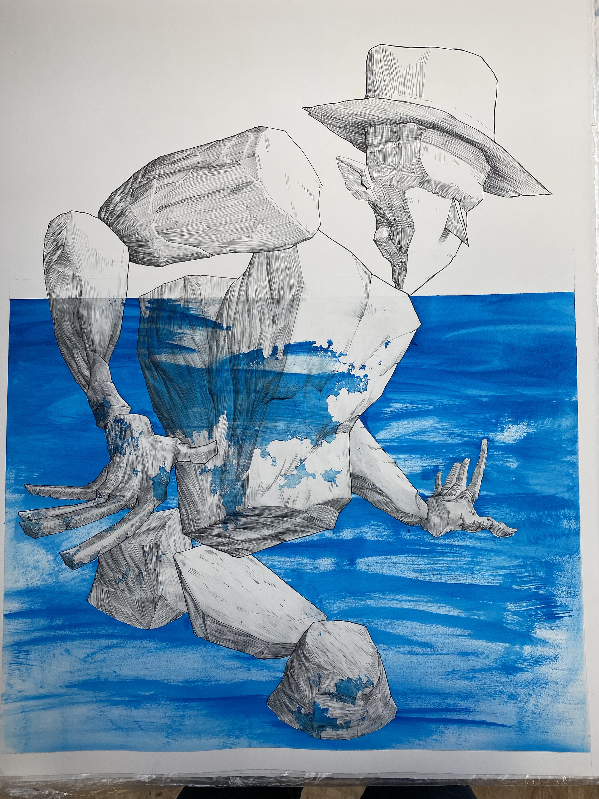 55x75cm - Encre et acrylique sur papier - 2026