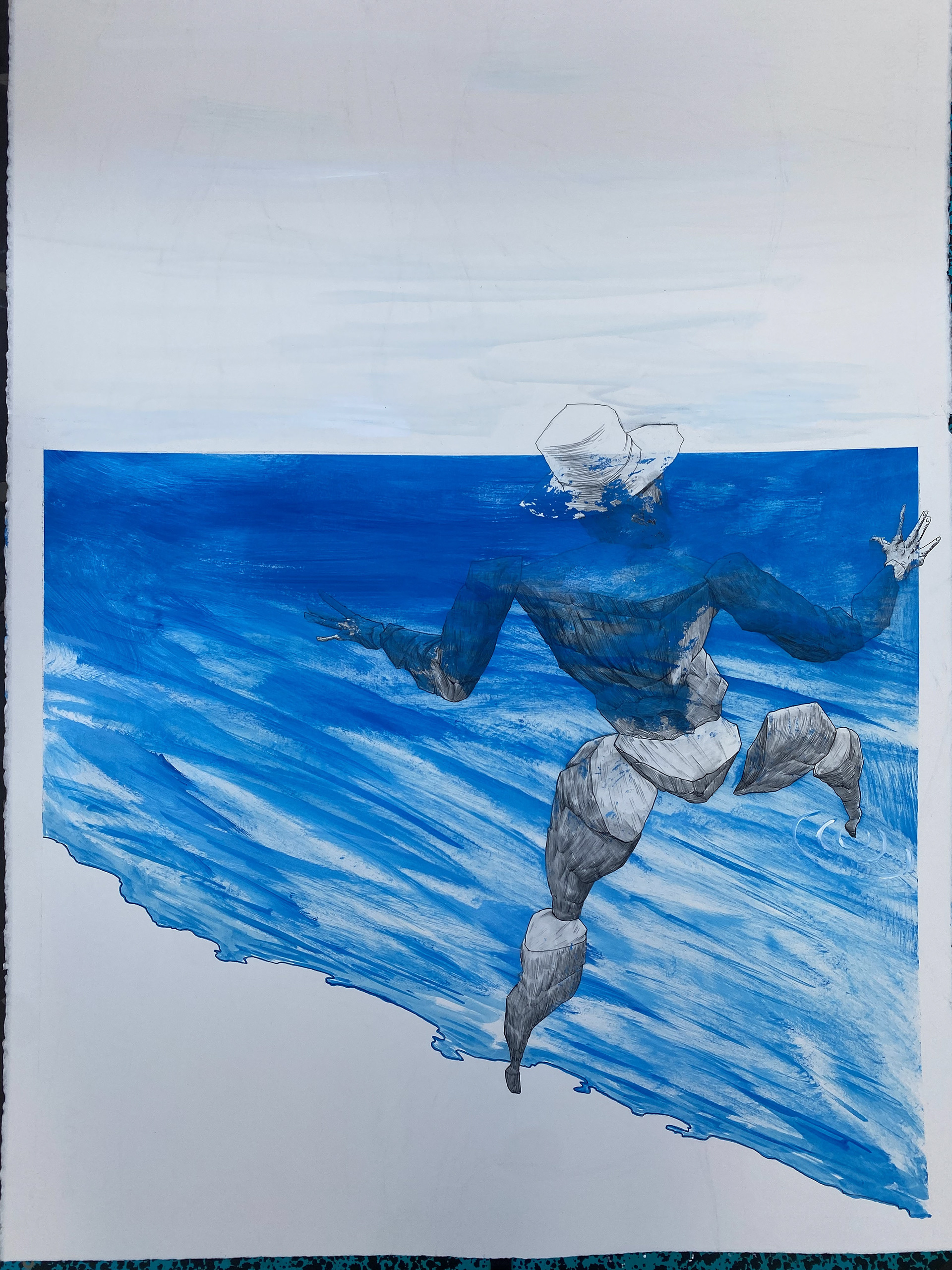 55x75cm - Encre et acrylique sur papier - 2026