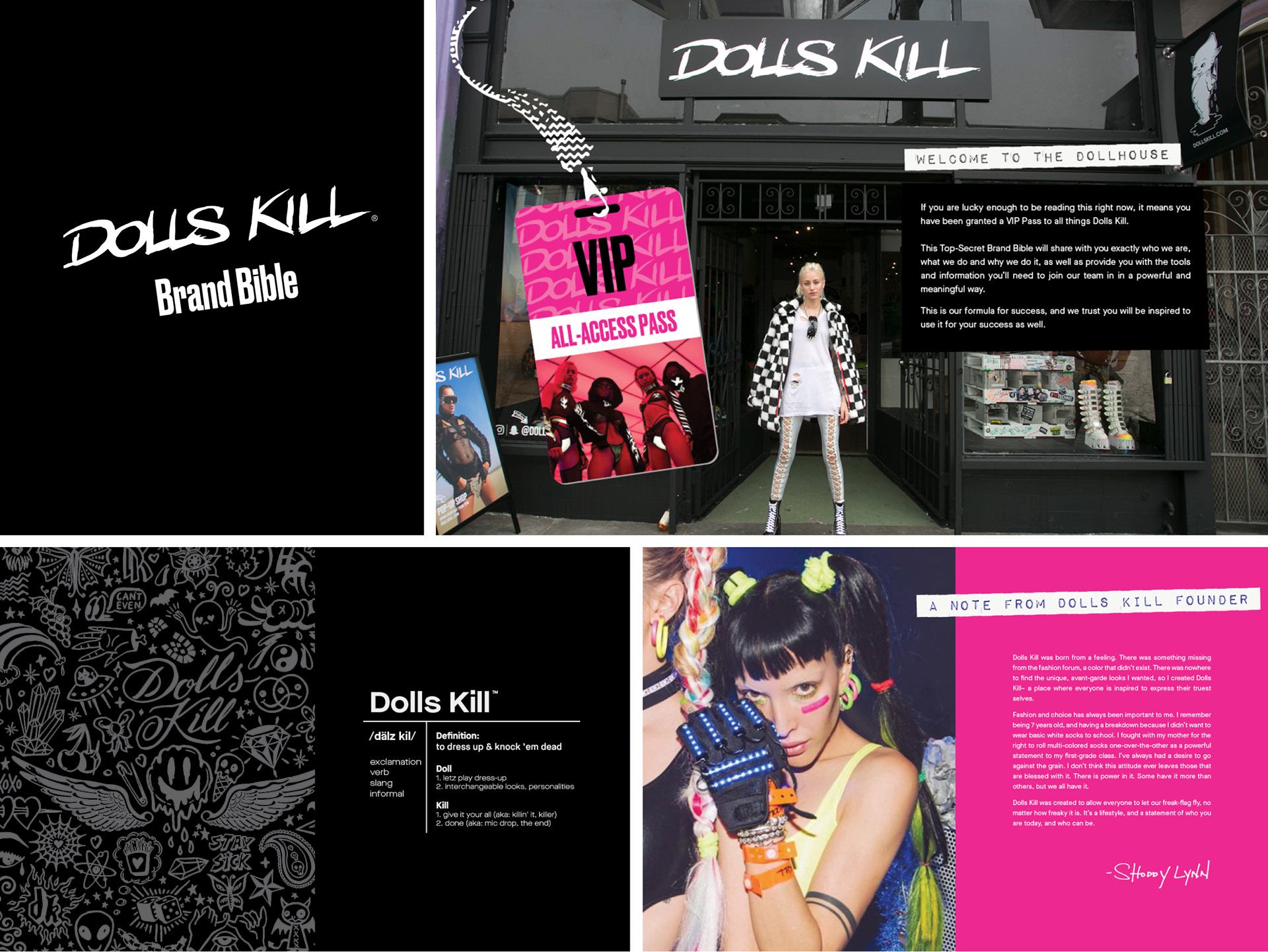 Jen Satzger Design - Dolls Kill Brand Guidelines