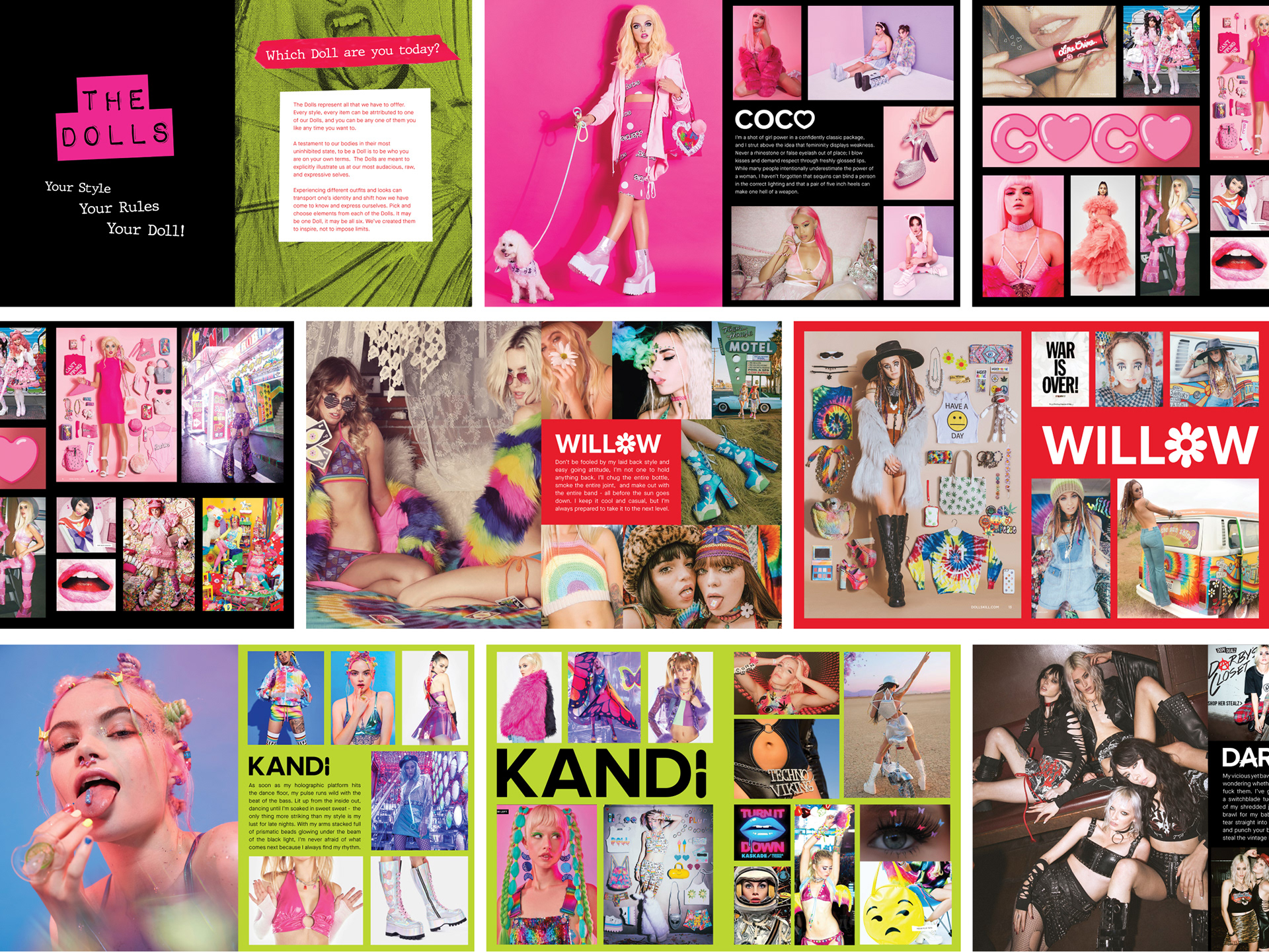 Jen Satzger Design - Dolls Kill Brand Guidelines