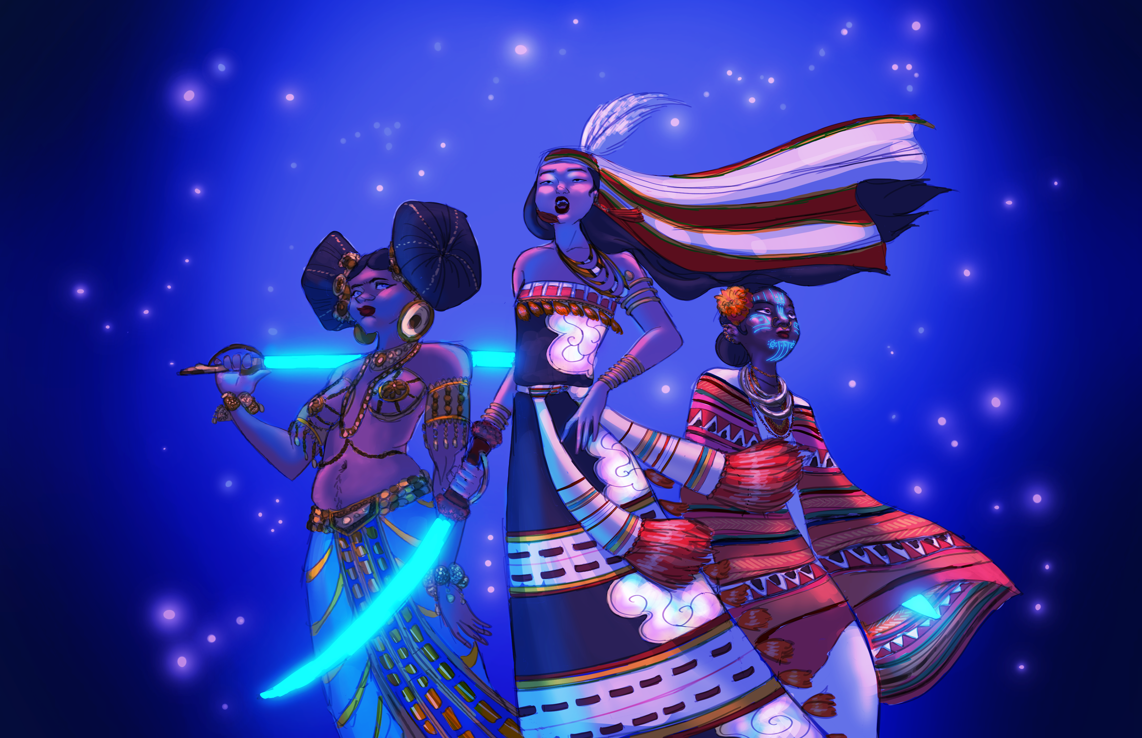Kpop Demon Hunters INDIAN AU (1st generation)