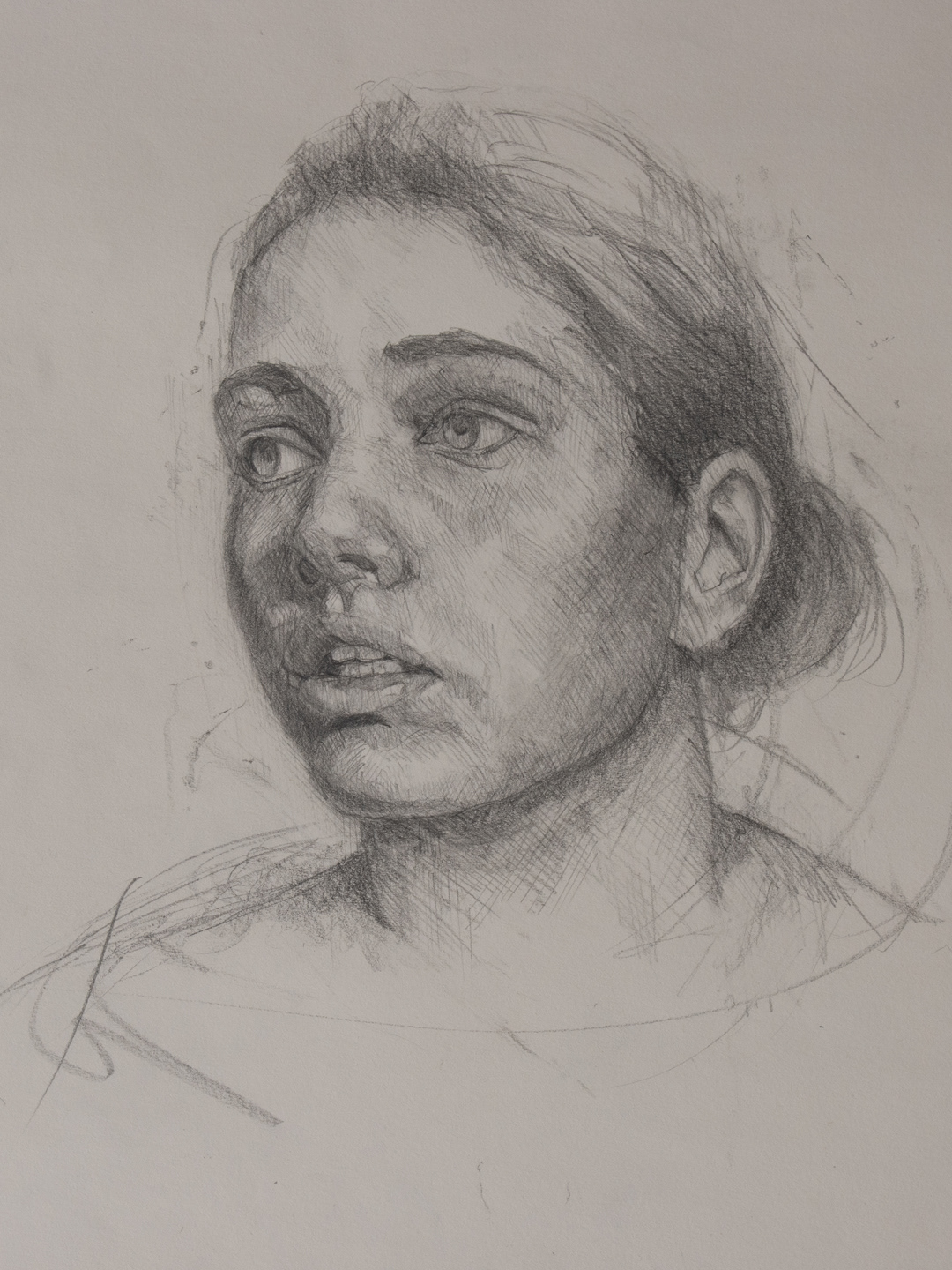 There Is A Light... - Pencil drawing on paper, A3 size, 2024