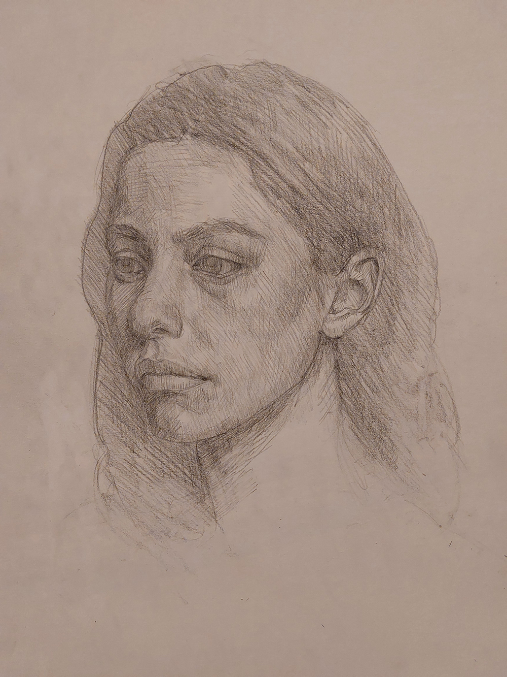 Untitled - Pencil drawing on paper, A3 size, 2025