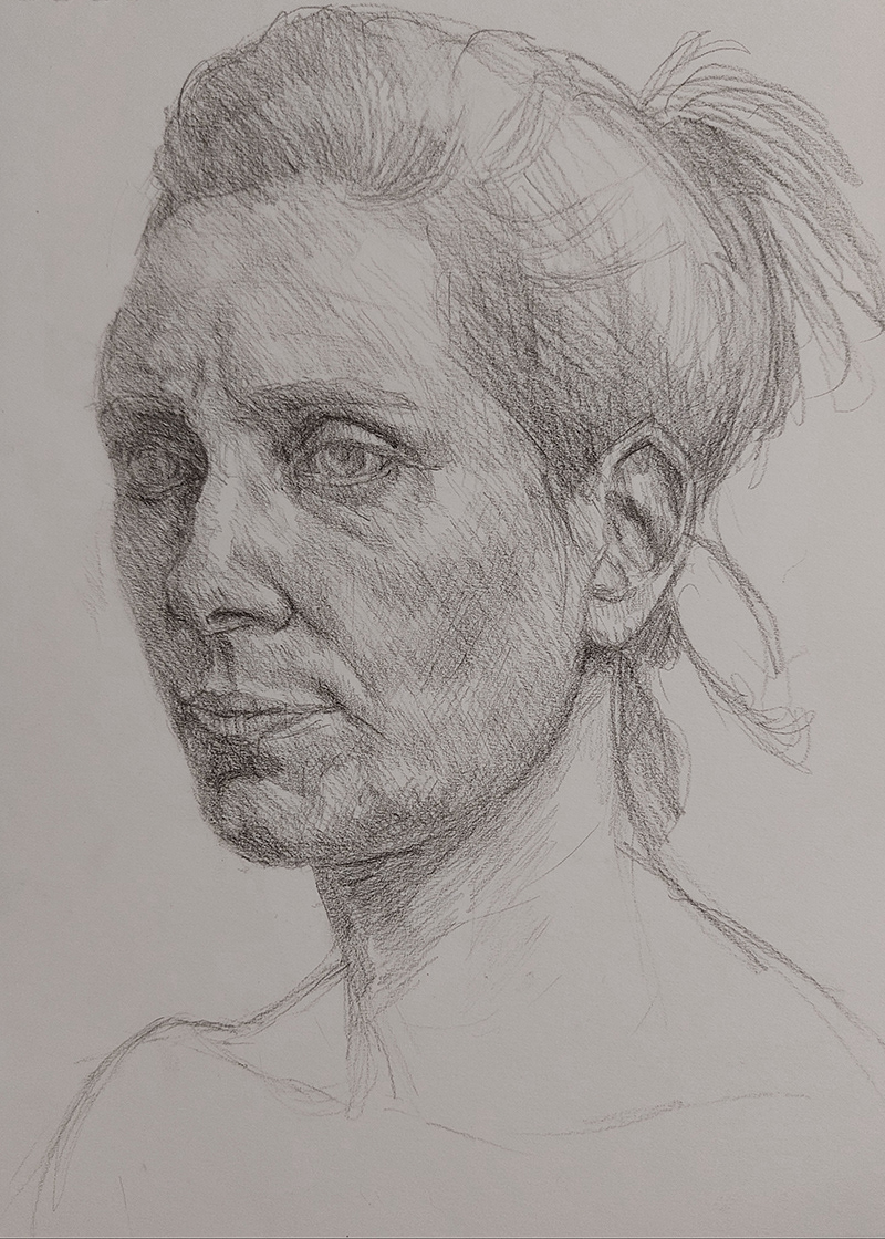 Untitled - Pencil drawing on paper, A4 size, 2025