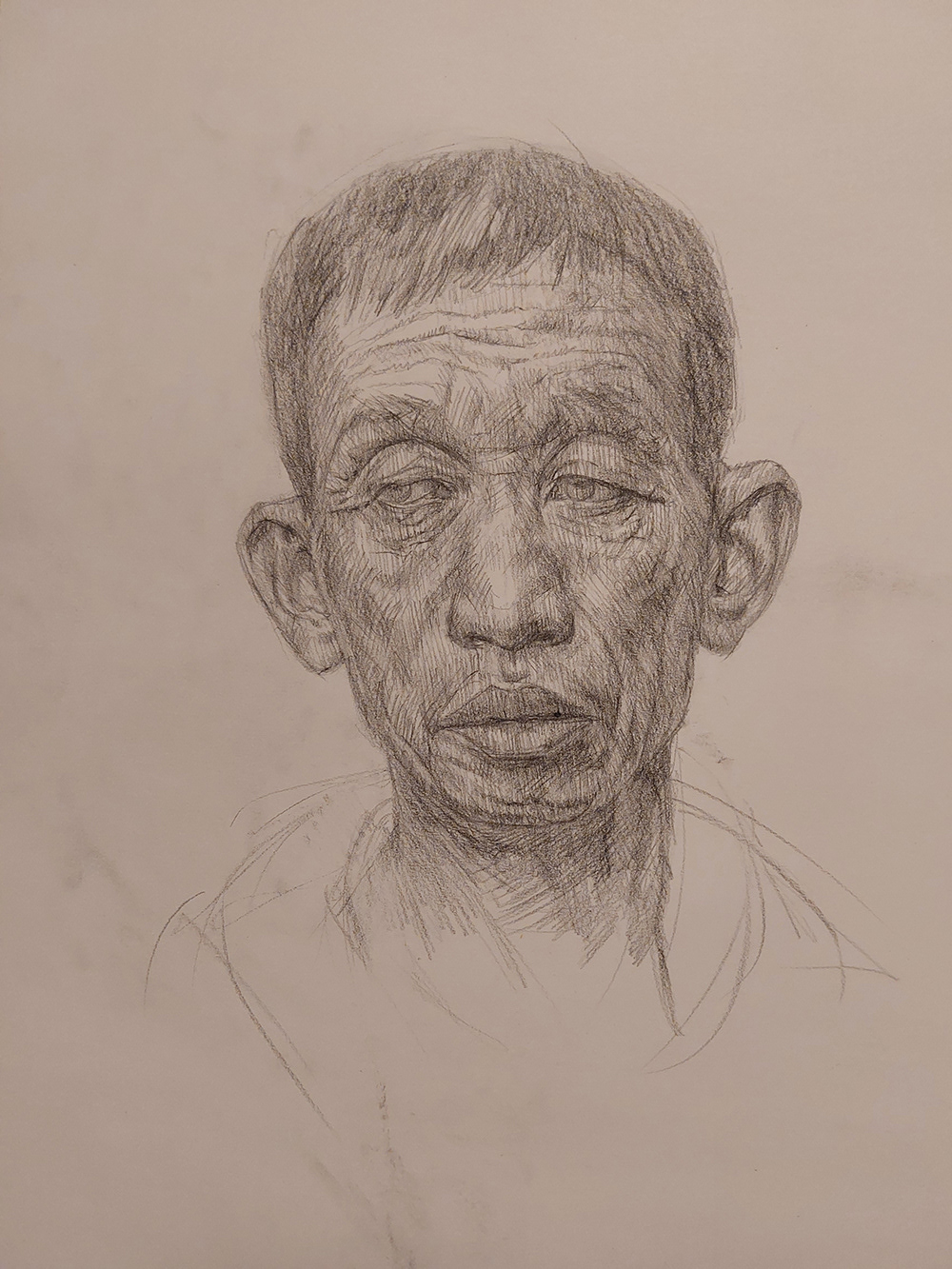 Untitled - Pencil drawing on paper, A3 size, 2025