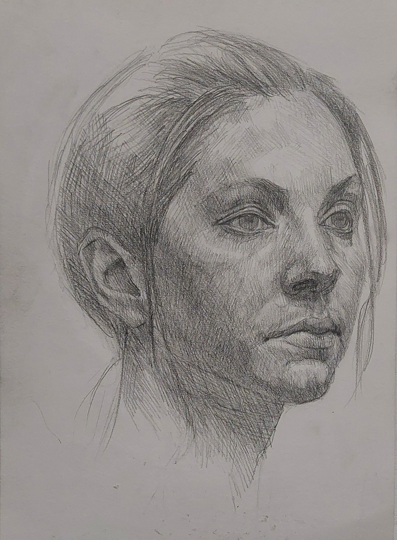 Untitled - Pencil drawing on paper, A4 size, 2025