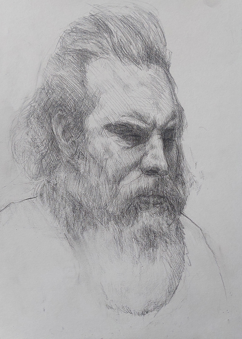 Untitled - Pencil drawing on paper, A4 size, 2026