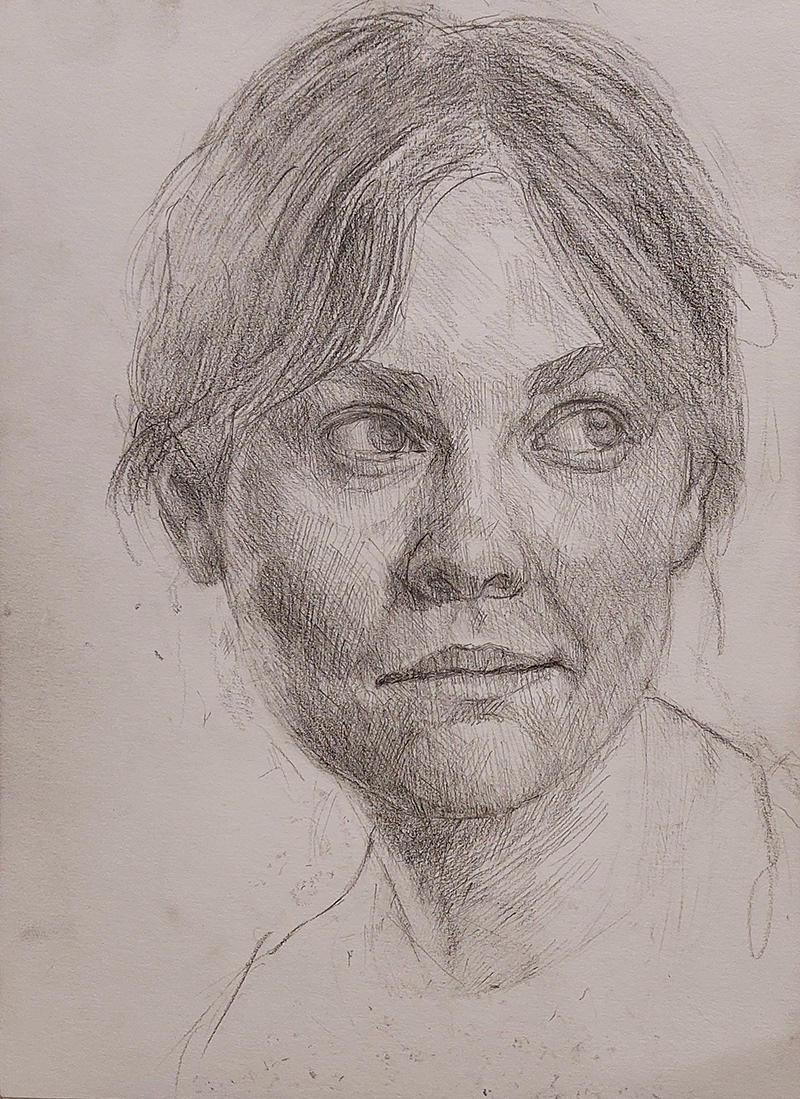 Untitled - Pencil drawing on paper, A4 size, 2025